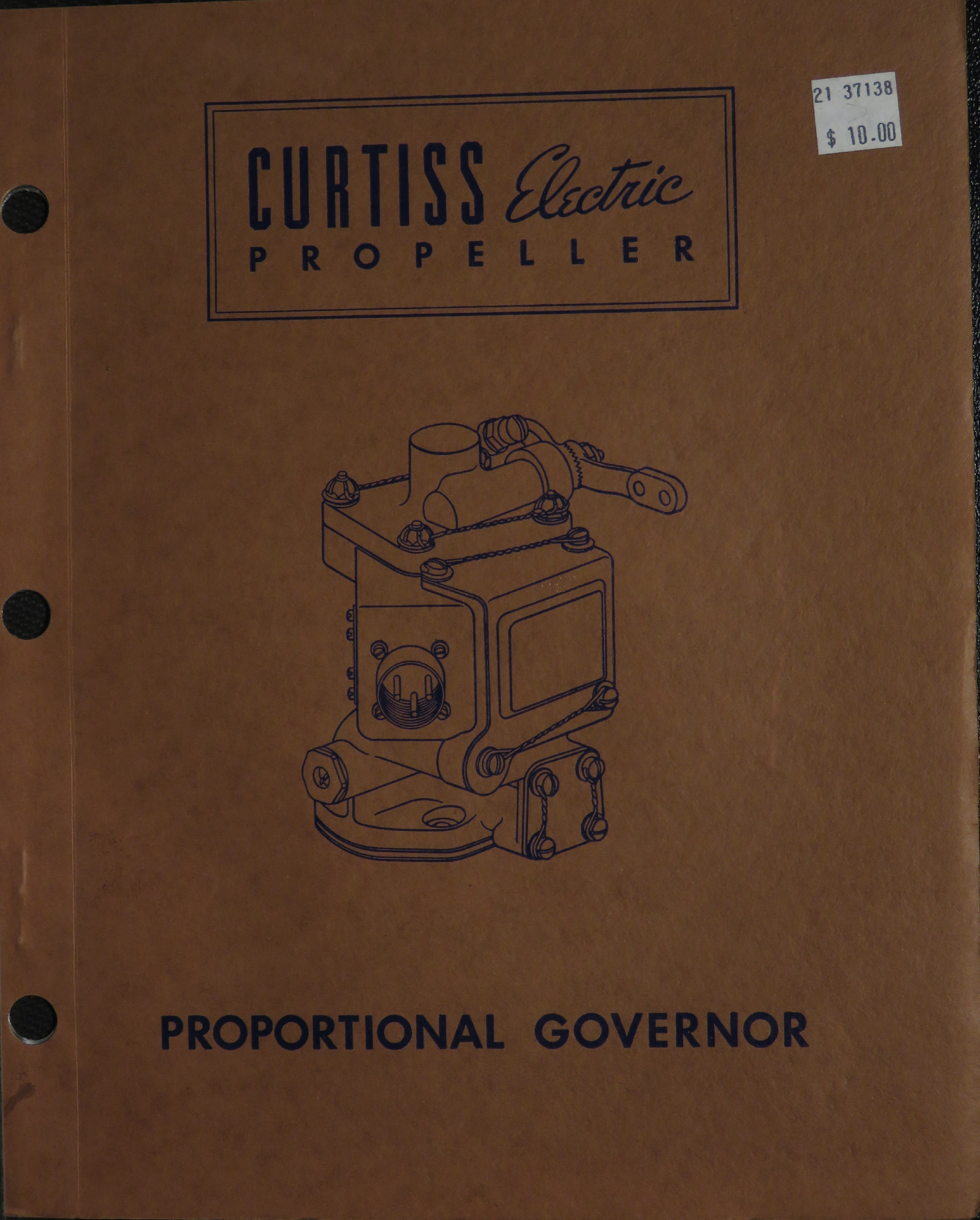 Sample page 1 from AirCorps Library document: Curtiss Electric Propeller - Proportional Governor