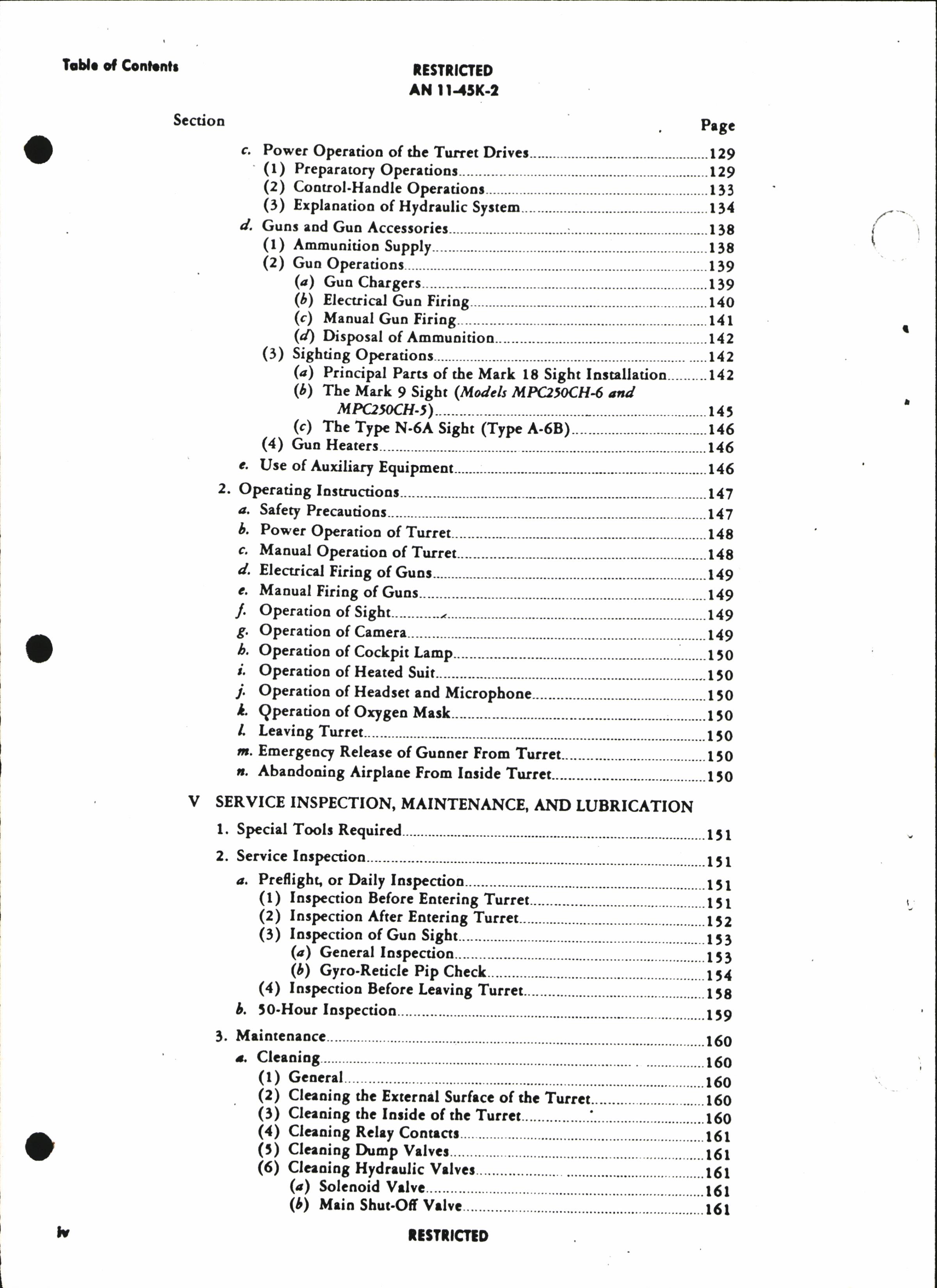 Sample page 7 from AirCorps Library document: Operation, Service, and Overhaul Instructions for Turret Models MPC 250CH-5, -6, -6B, Army Model A-6B