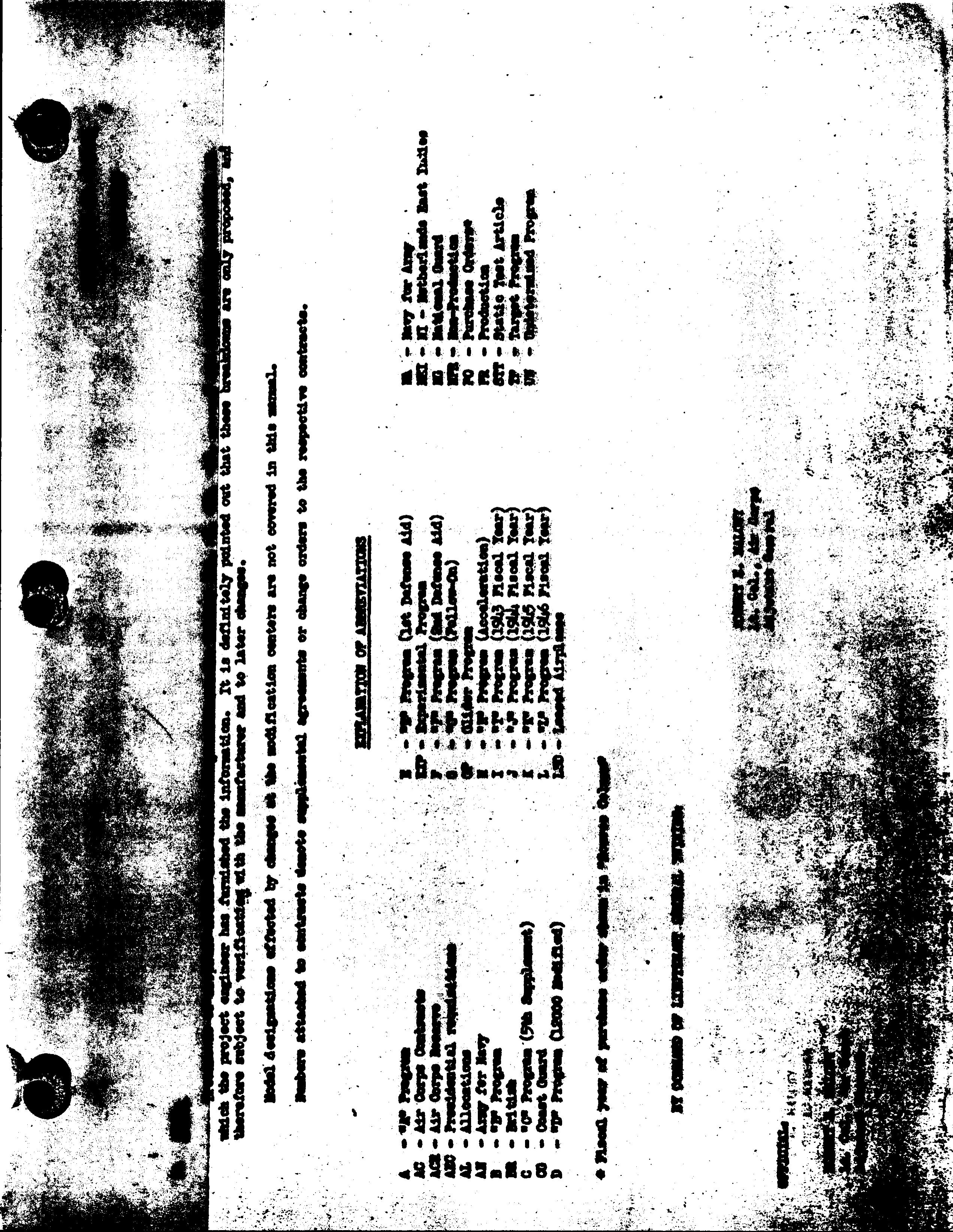 Sample page 2 from AirCorps Library document: AAF Serial Number Index - Approved Contracts from 1926 to June 1946