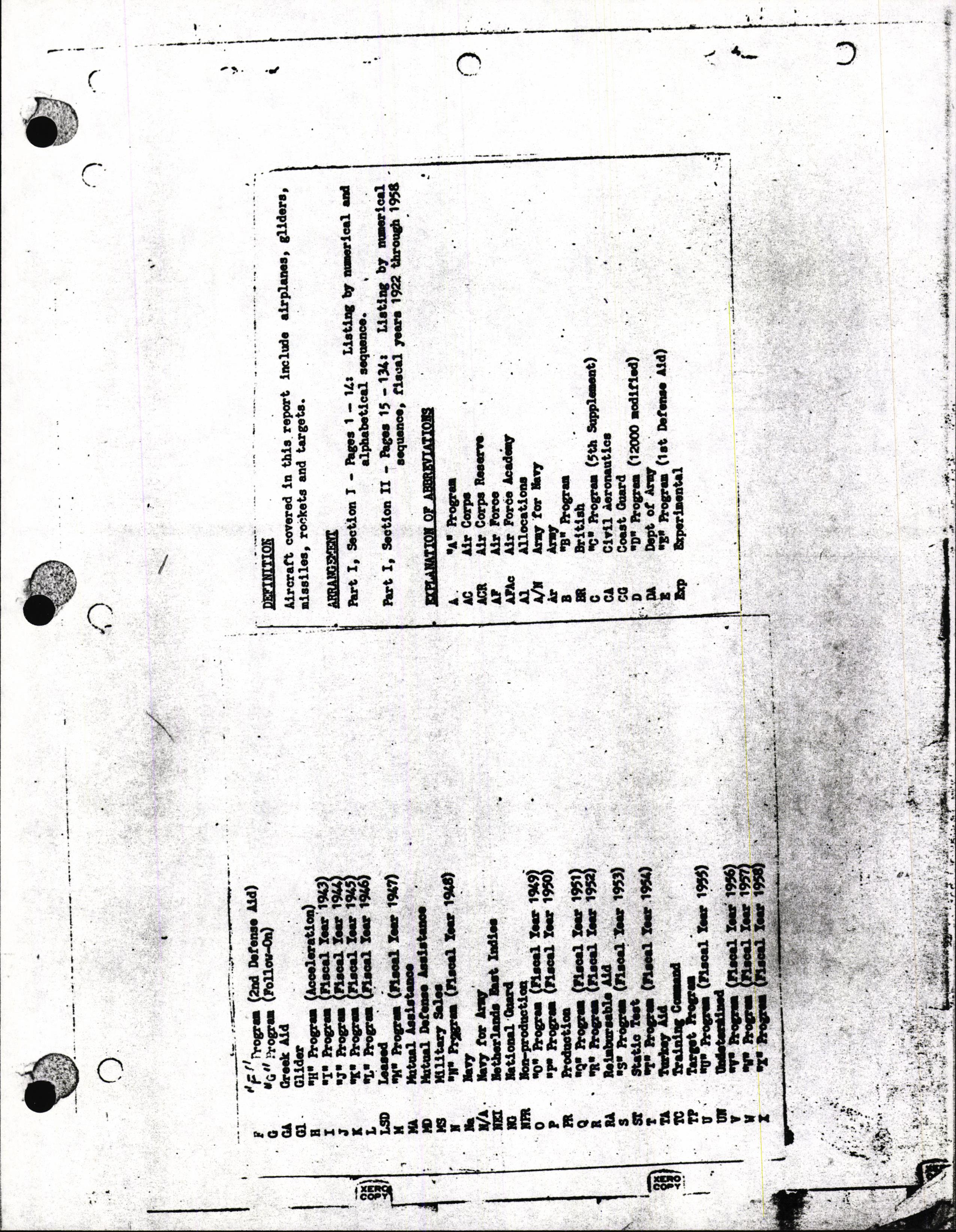 Sample page 3 from AirCorps Library document: AAF Serial Number Index - Approved Contracts from 1926 to June 1946