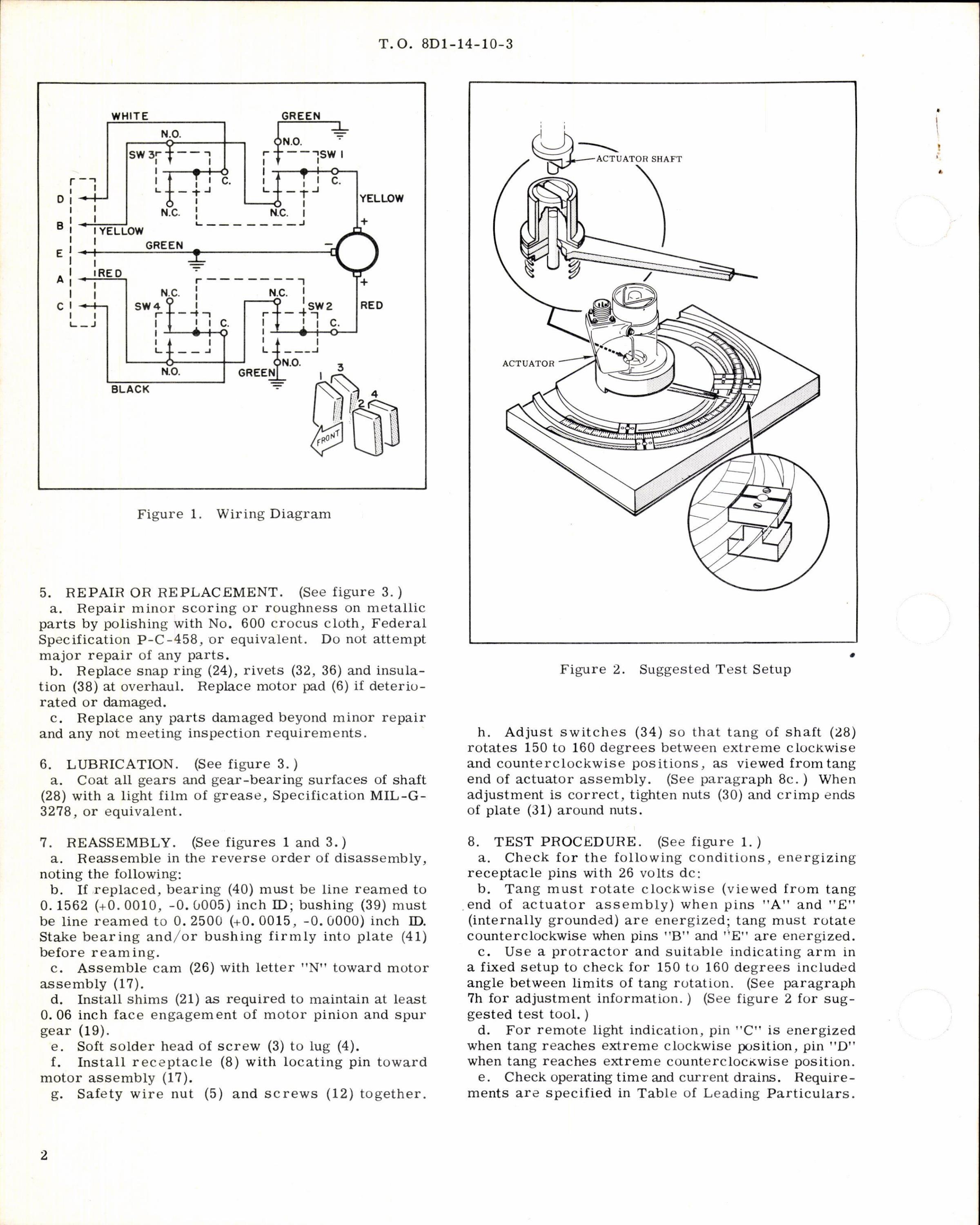 Sample page 2 from AirCorps Library document: Parts Breakdown for Actuator Assembly Part No 104271