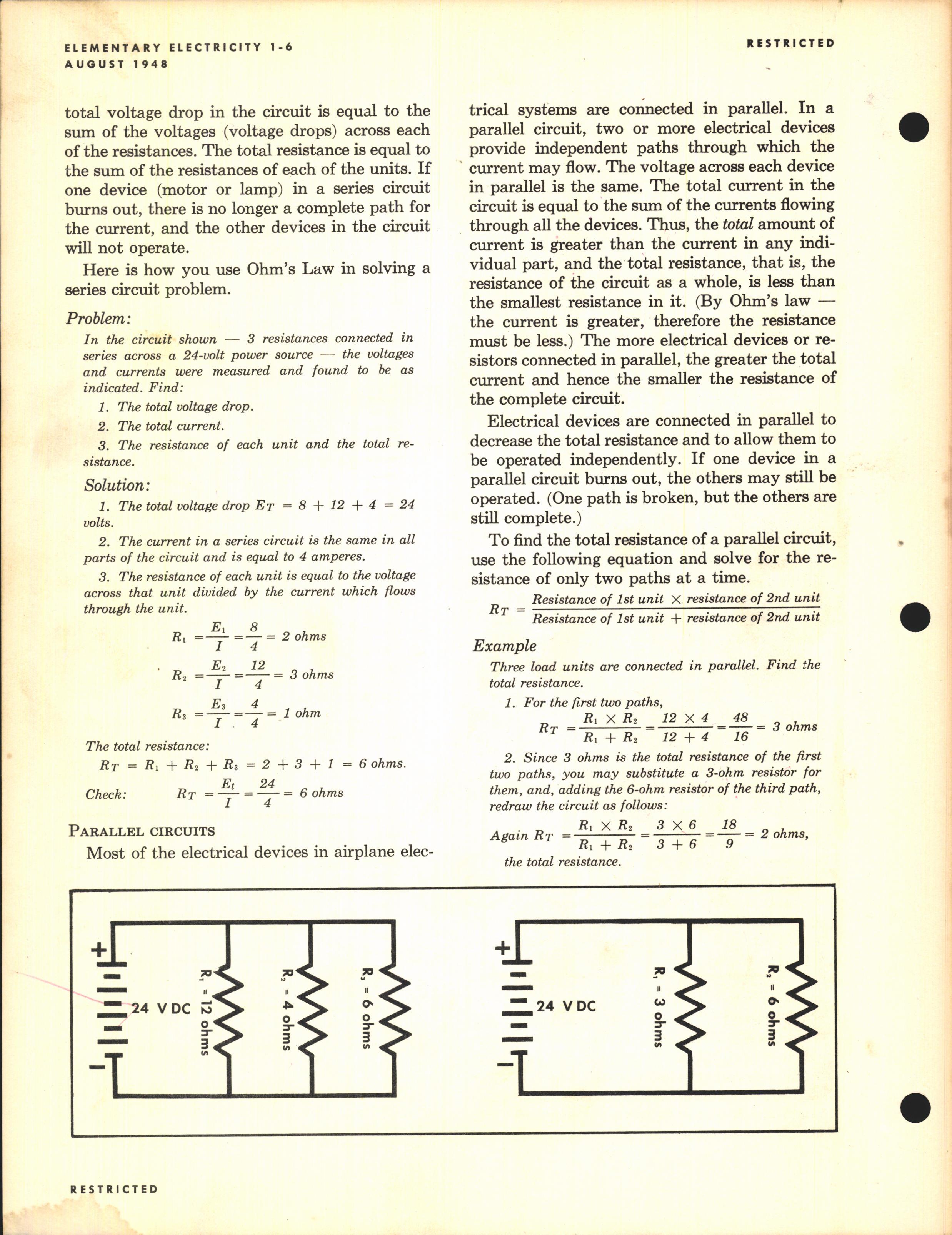 Sample page 14 from AirCorps Library document: Elementary Electricity for Airplane Mechanics