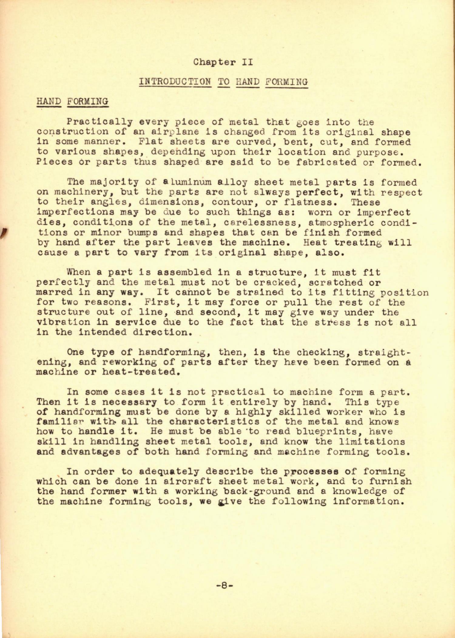 Sample page 17 from AirCorps Library document: Aircraft Hand Forming