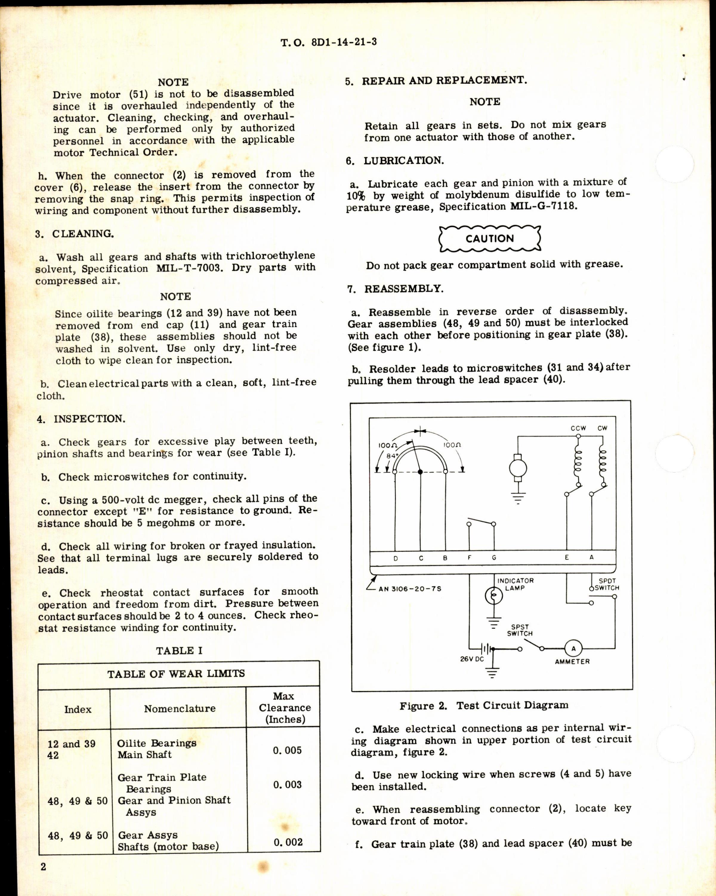 Sample page 2 from AirCorps Library document: Instructions w Parts Breakdown for Actuator, Cockpit Mixing Valve