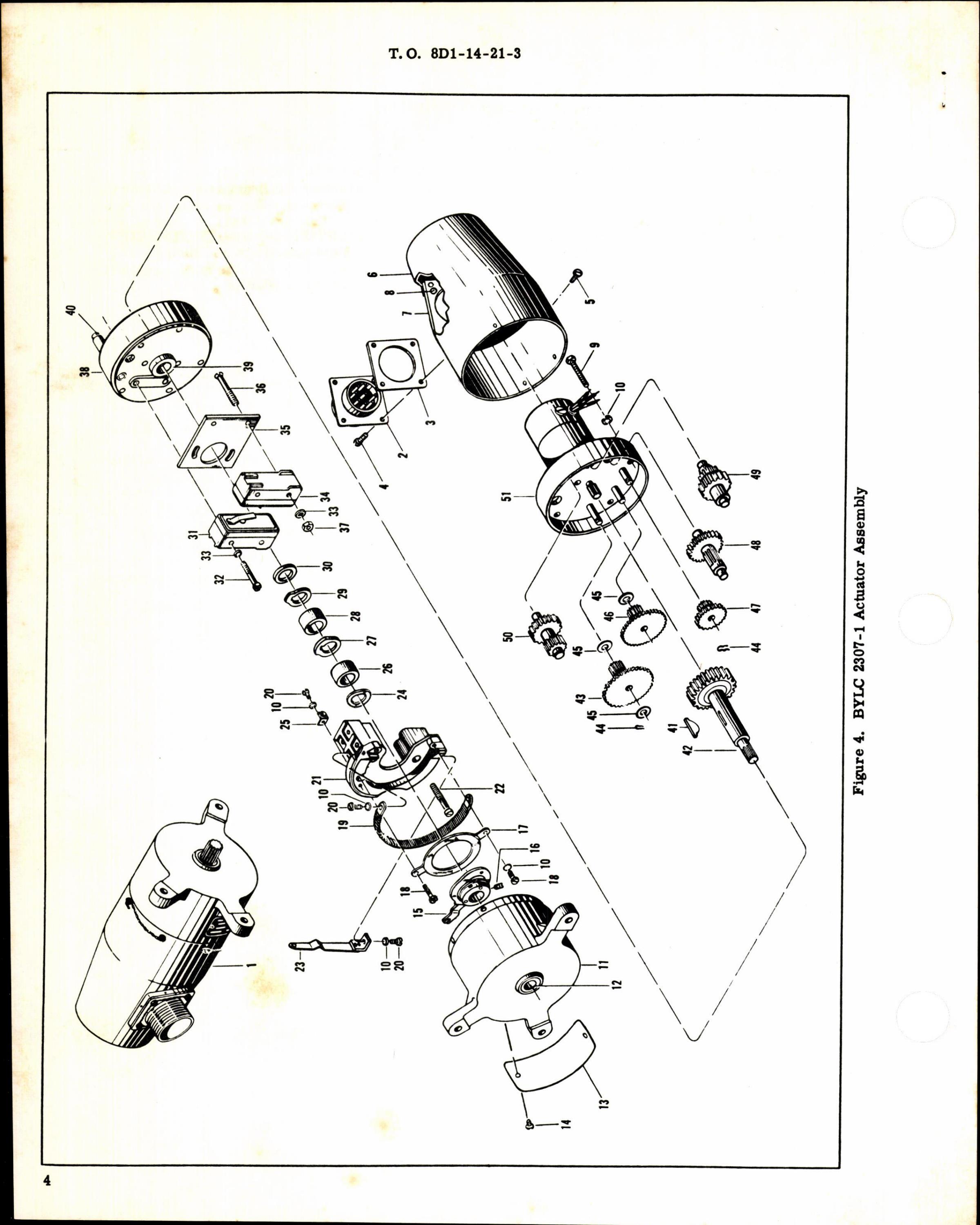 Sample page 4 from AirCorps Library document: Instructions w Parts Breakdown for Actuator, Cockpit Mixing Valve