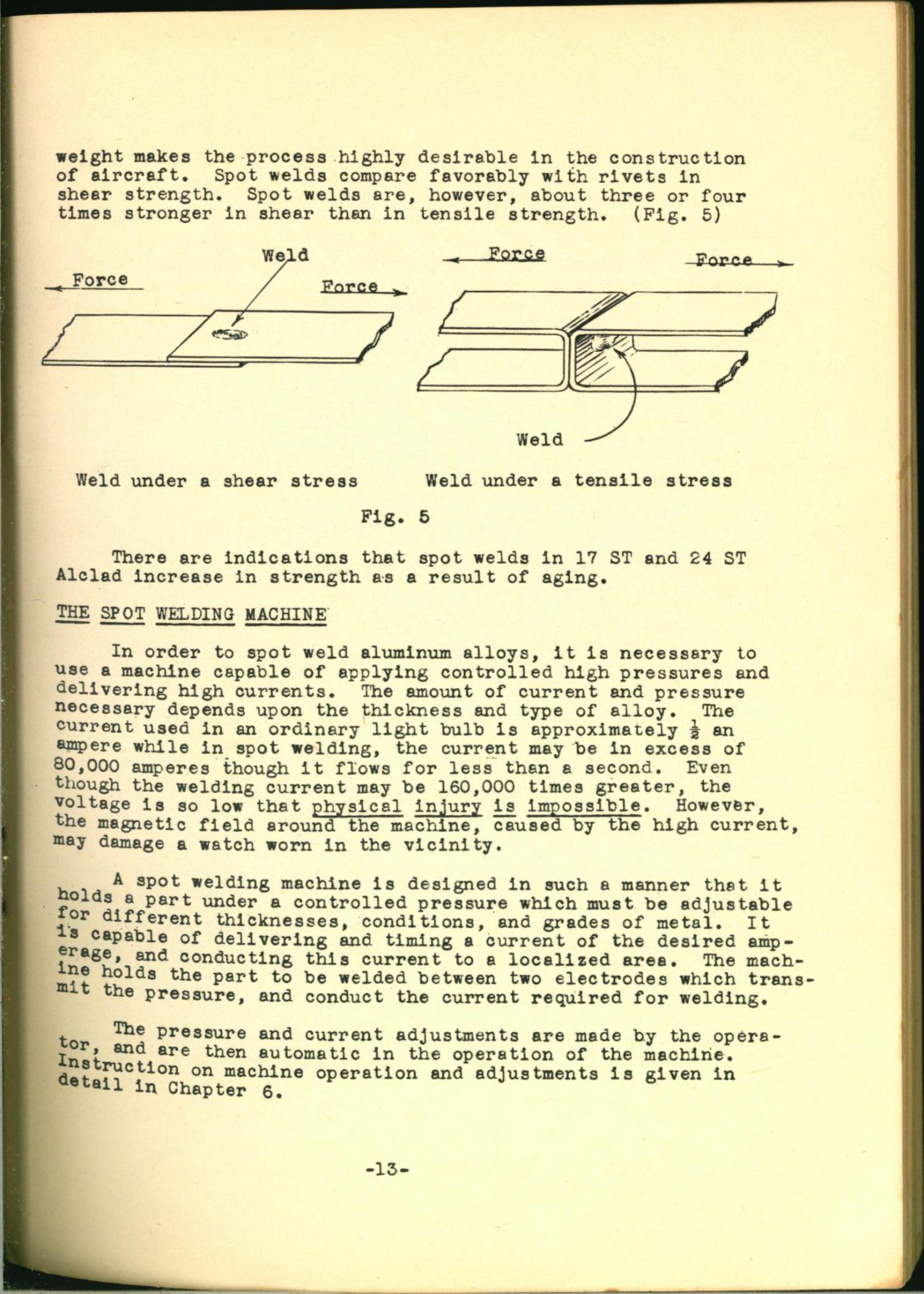 Sample page 23 from AirCorps Library document: Aircraft Spot Welding
