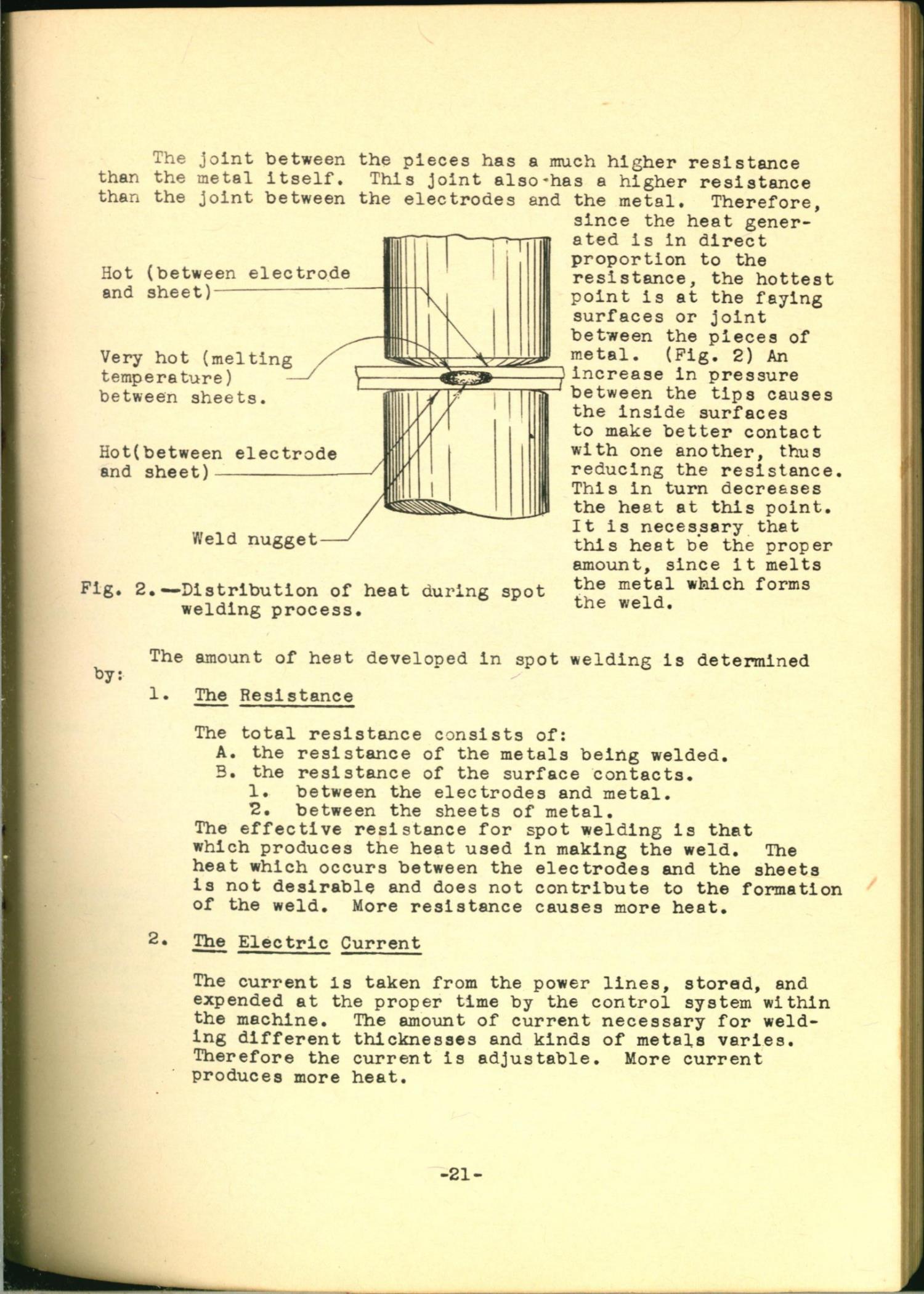 Sample page 31 from AirCorps Library document: Aircraft Spot Welding