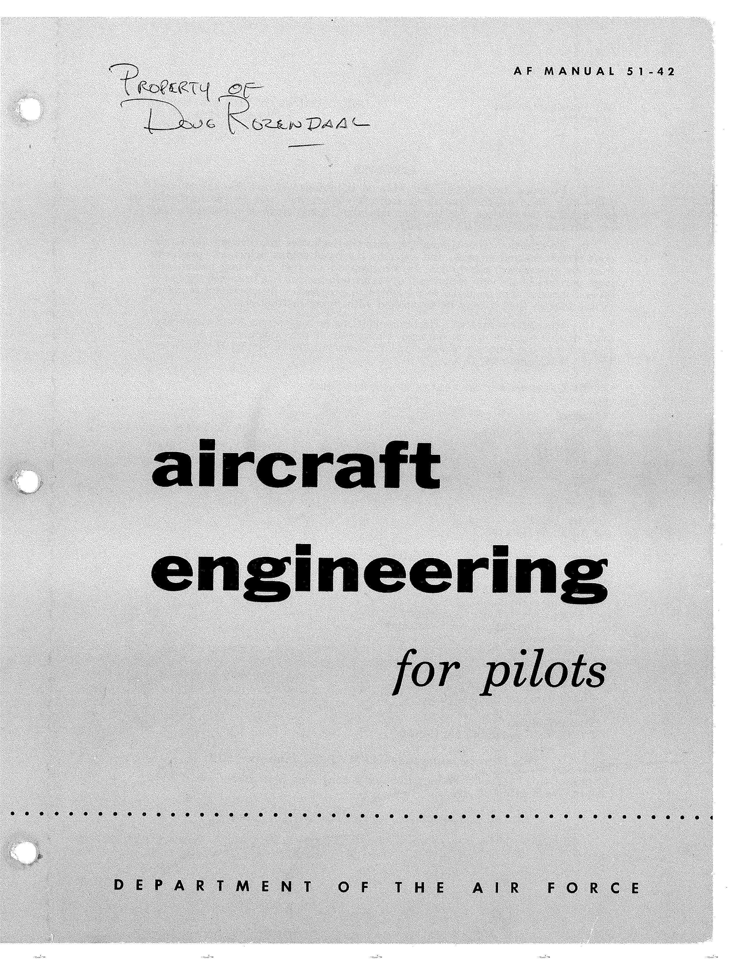 Sample page 1 from AirCorps Library document: Aircraft Engineering for Pilots