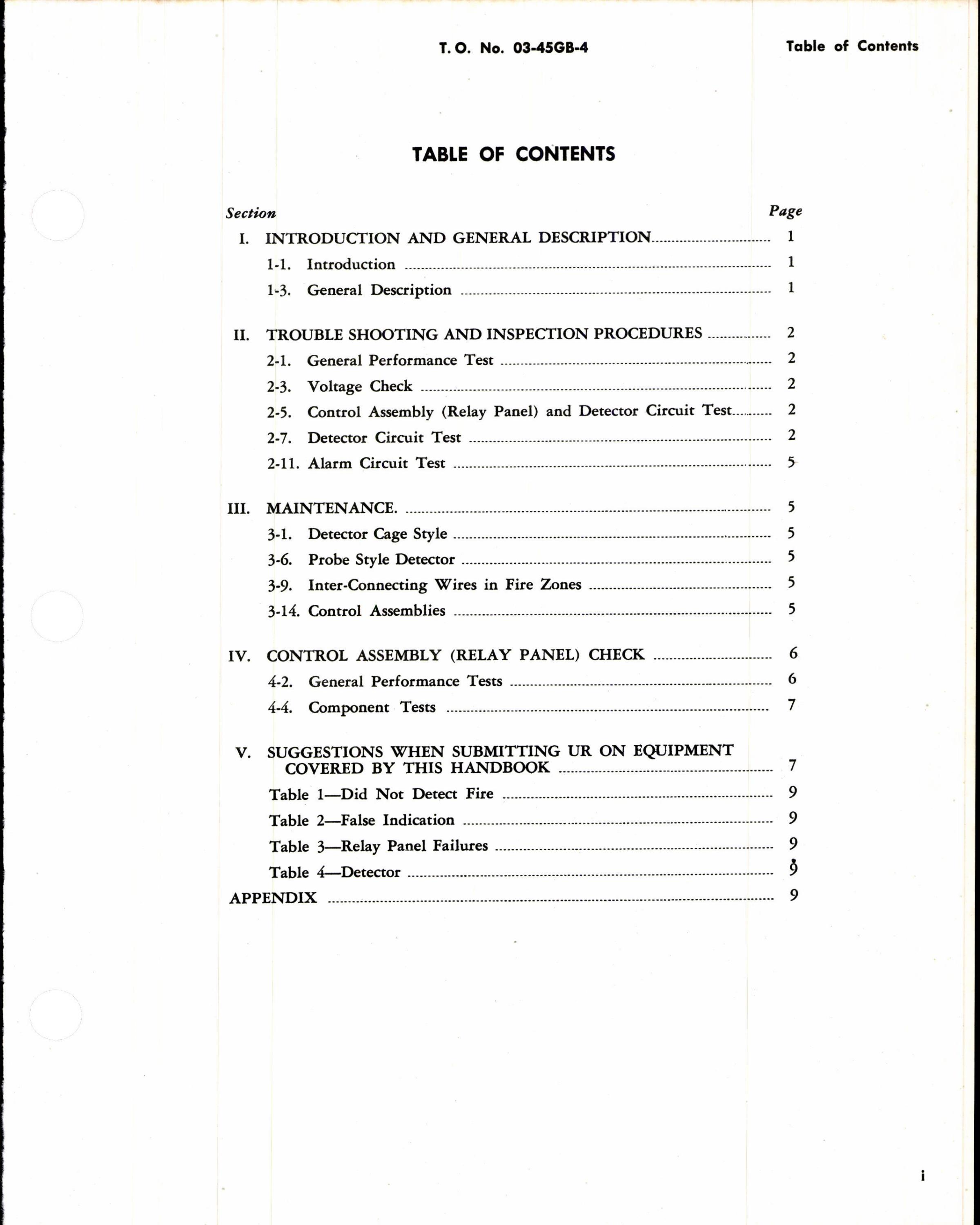 Sample page 3 from AirCorps Library document: Maintenance Instructions for Aircraft Fire Detection System Thermocouple Type