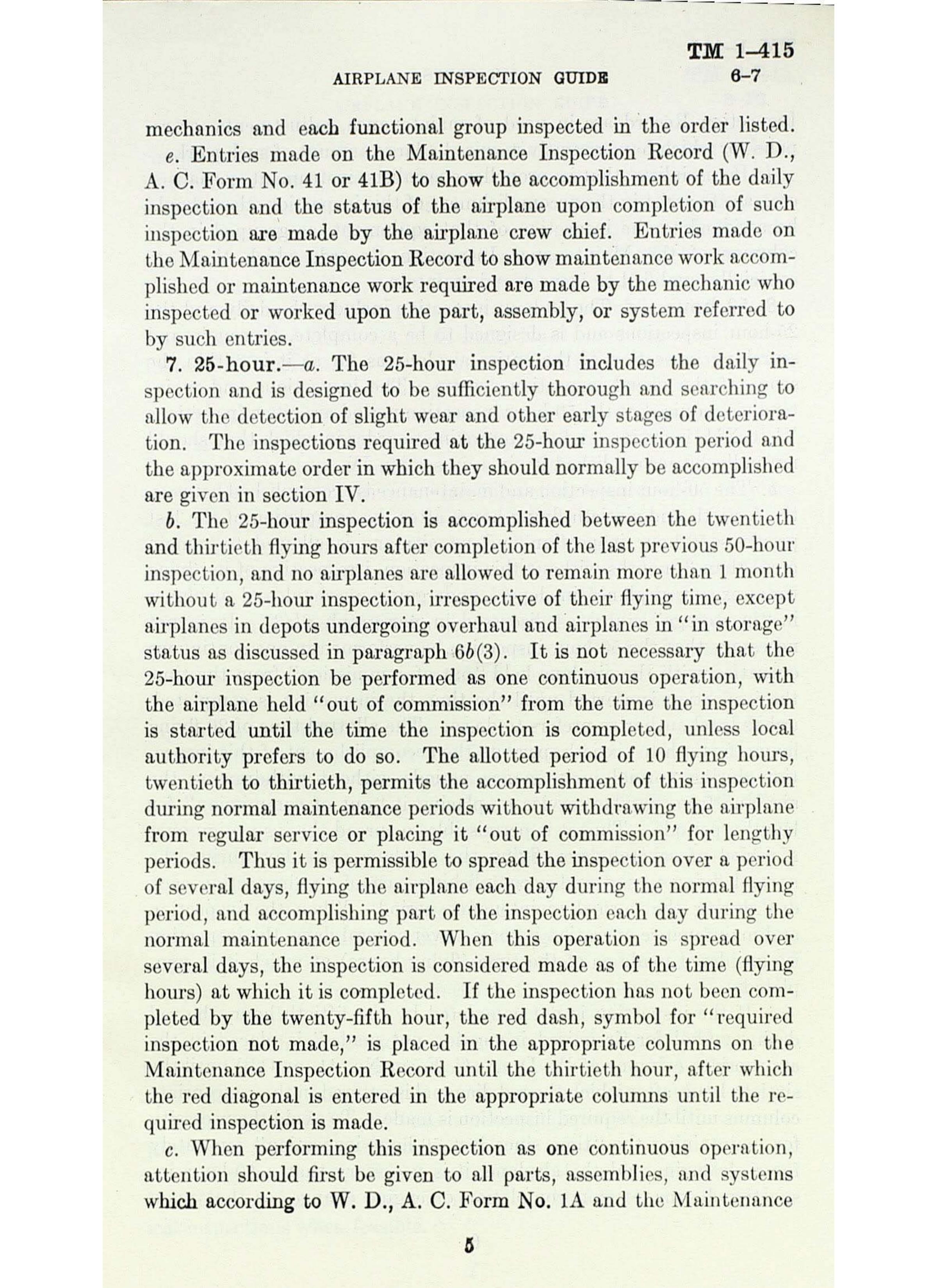 Sample page  6 from AirCorps Library document: Airplane Inspection Guide - War Department Tech Manual 