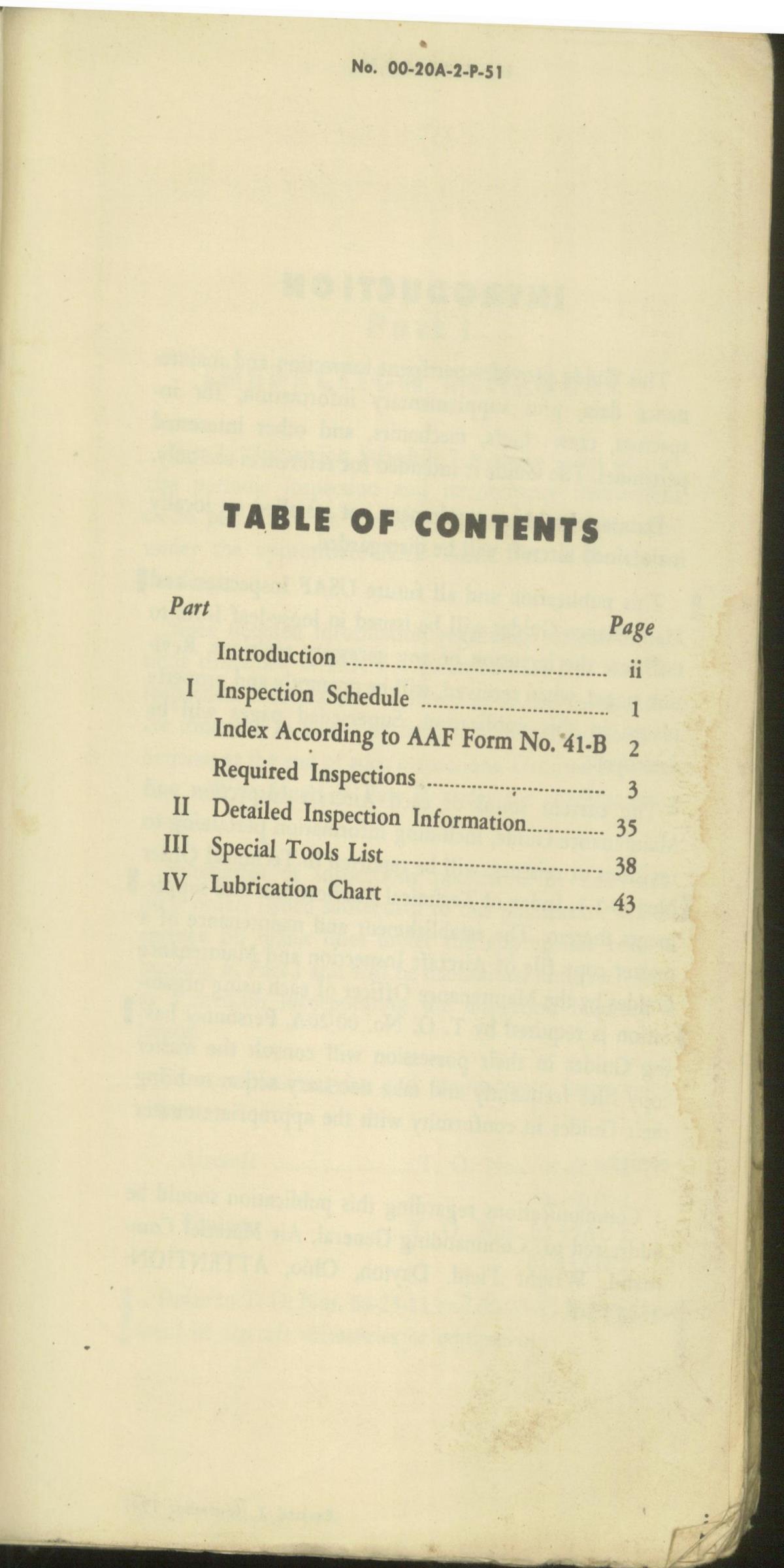 Sample page 3 from AirCorps Library document: Aircraft Inspection & Maintenance Guide - P-51