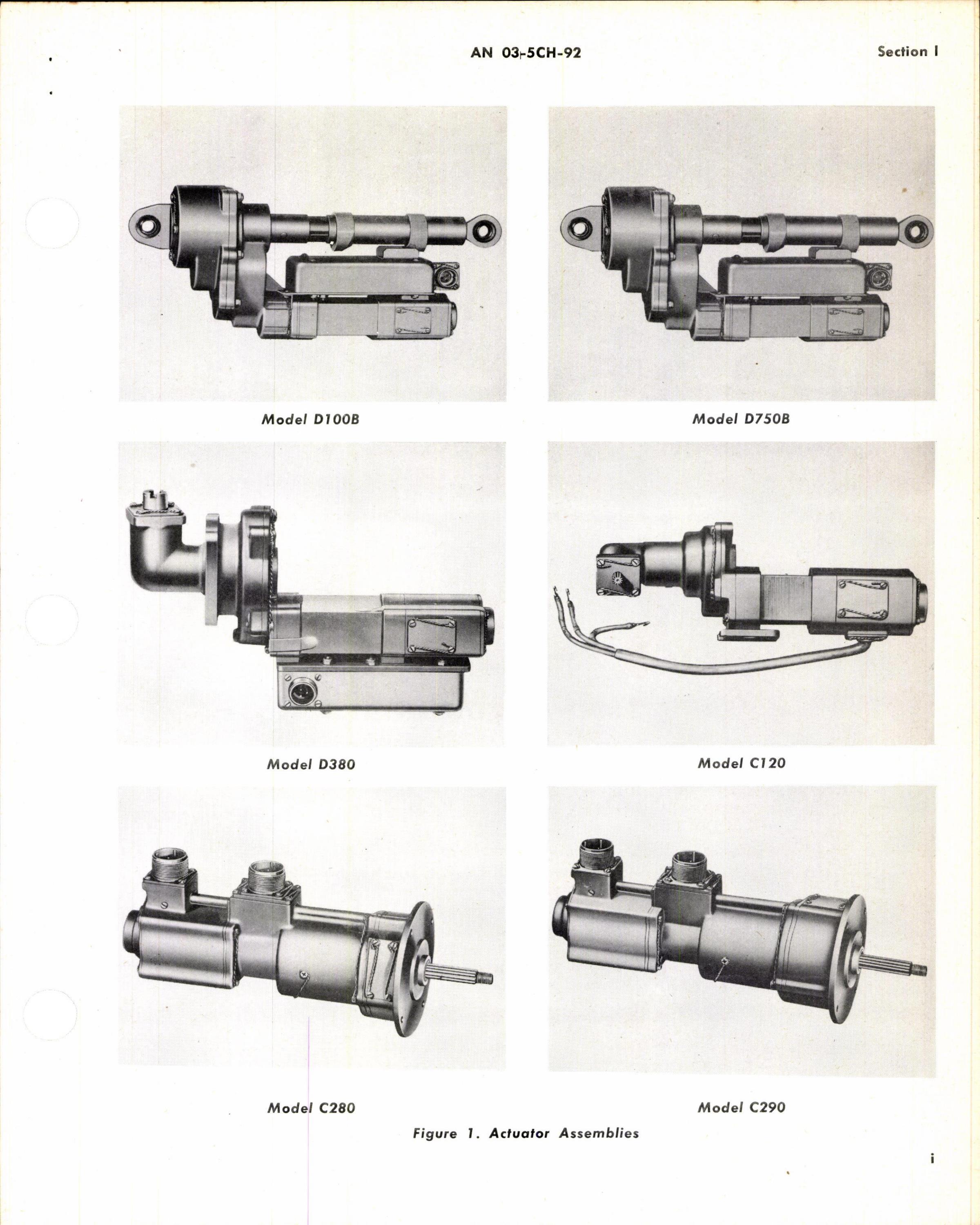 Sample page 3 from AirCorps Library document: Overhaul Instructions for Aircraft Actuators Models D100B, D750B, D380, D1040-1, D1040-2, D1040-3, C120, C280, and C290