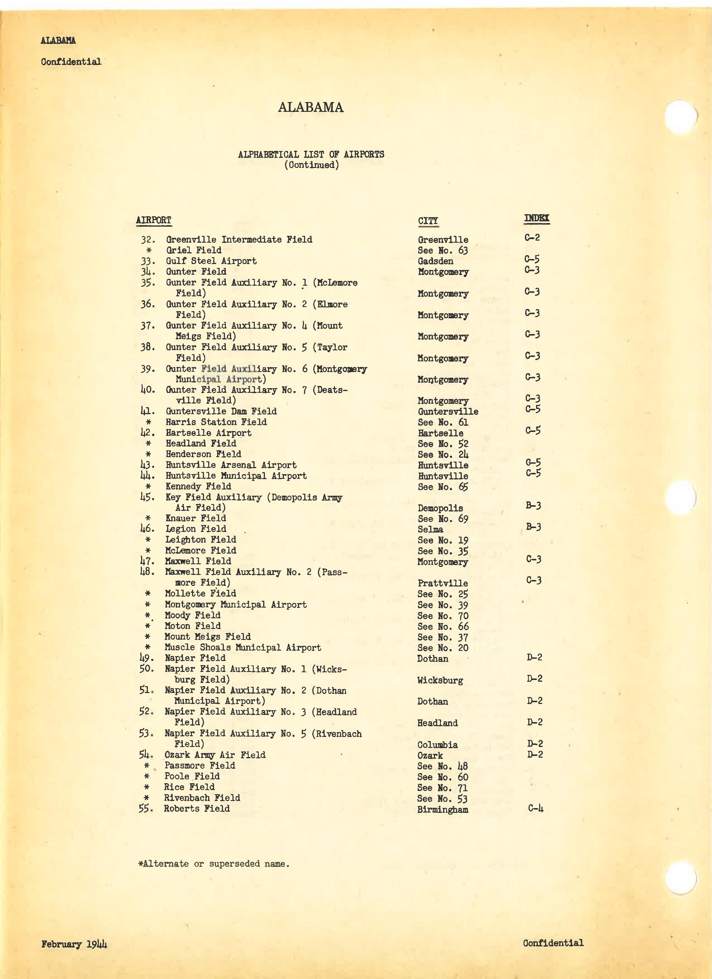 Sample page 11 from AirCorps Library document: Airport Directory of the Continental United States Vol. 1 (AL thru KY)