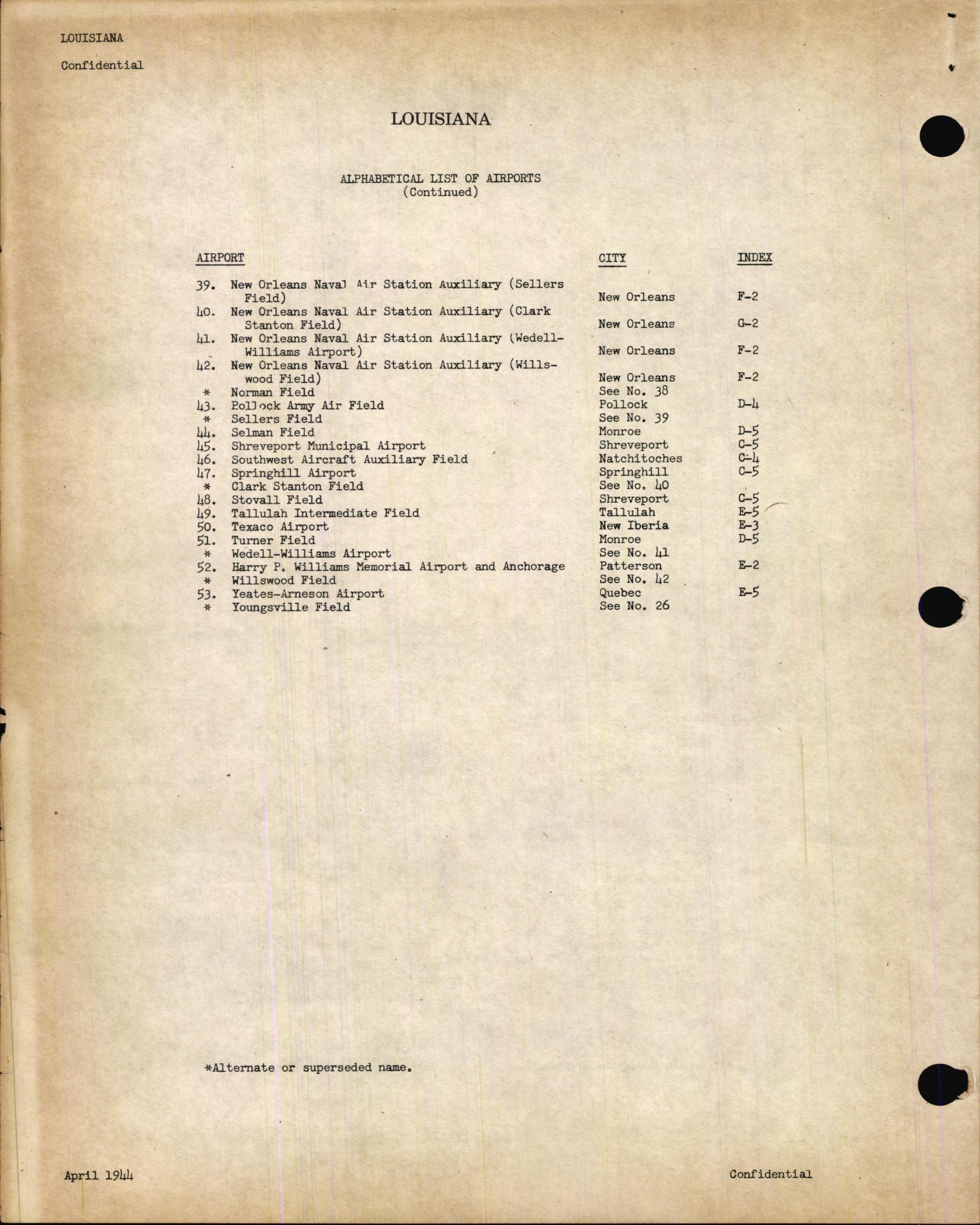 Sample page 11 from AirCorps Library document: Airport Directory of the Continental United States Vol. 2 (LA to ND)