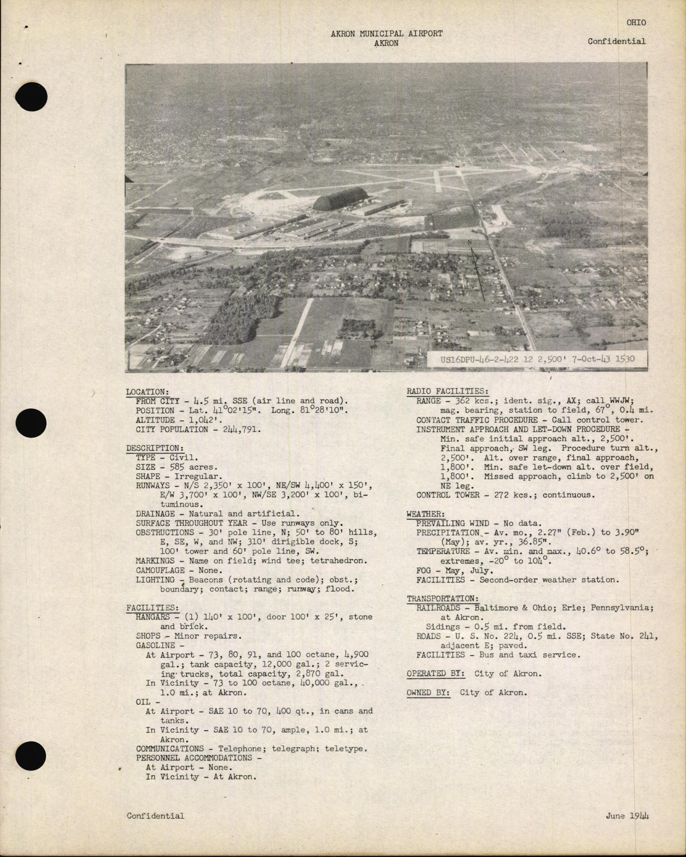Sample page 15 from AirCorps Library document: Airport Directory of the Continental United States Vol. 3 (OH to WY)