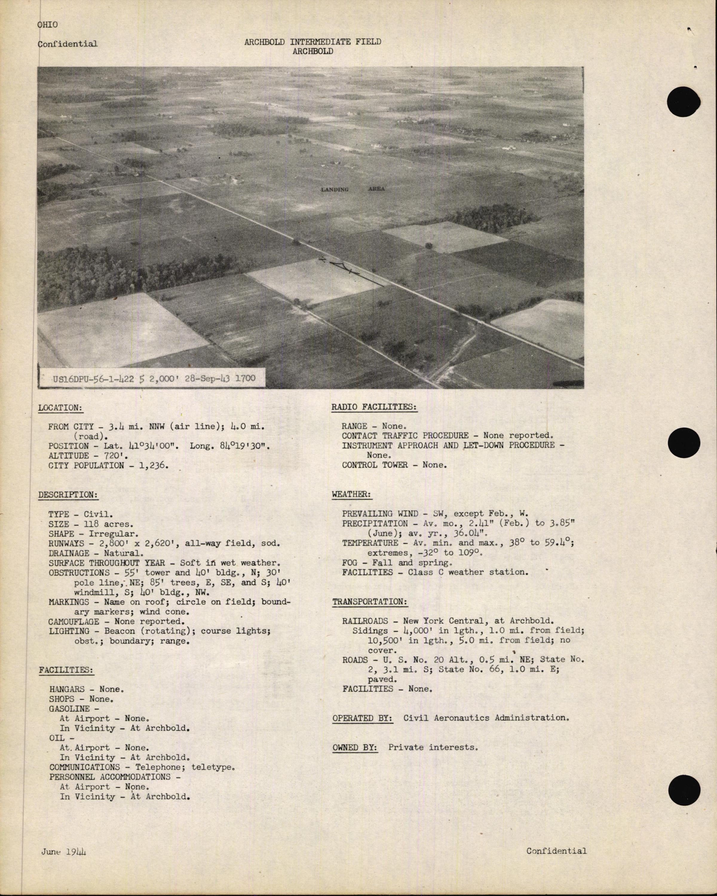 Sample page 16 from AirCorps Library document: Airport Directory of the Continental United States Vol. 3 (OH to WY)