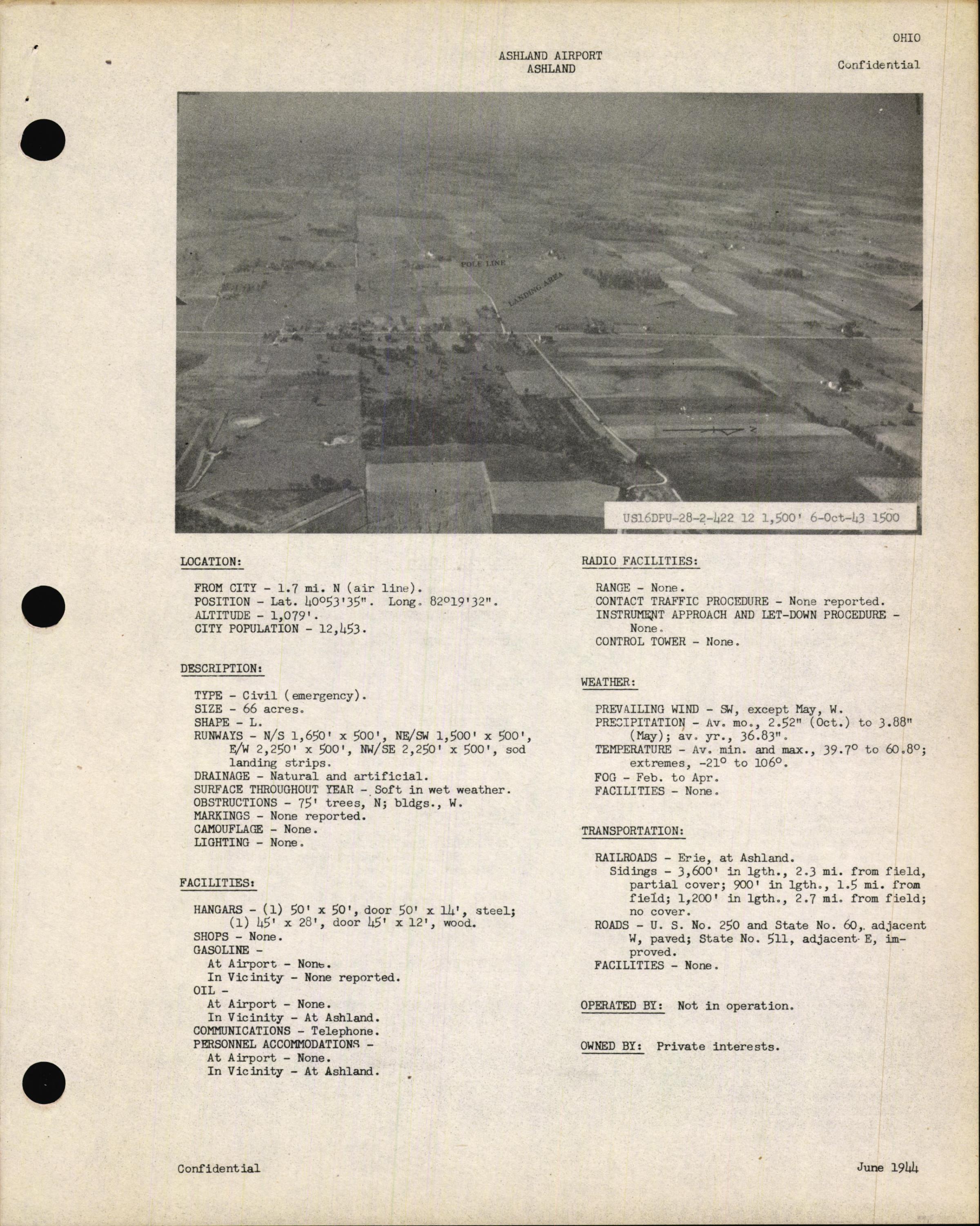 Sample page 17 from AirCorps Library document: Airport Directory of the Continental United States Vol. 3 (OH to WY)