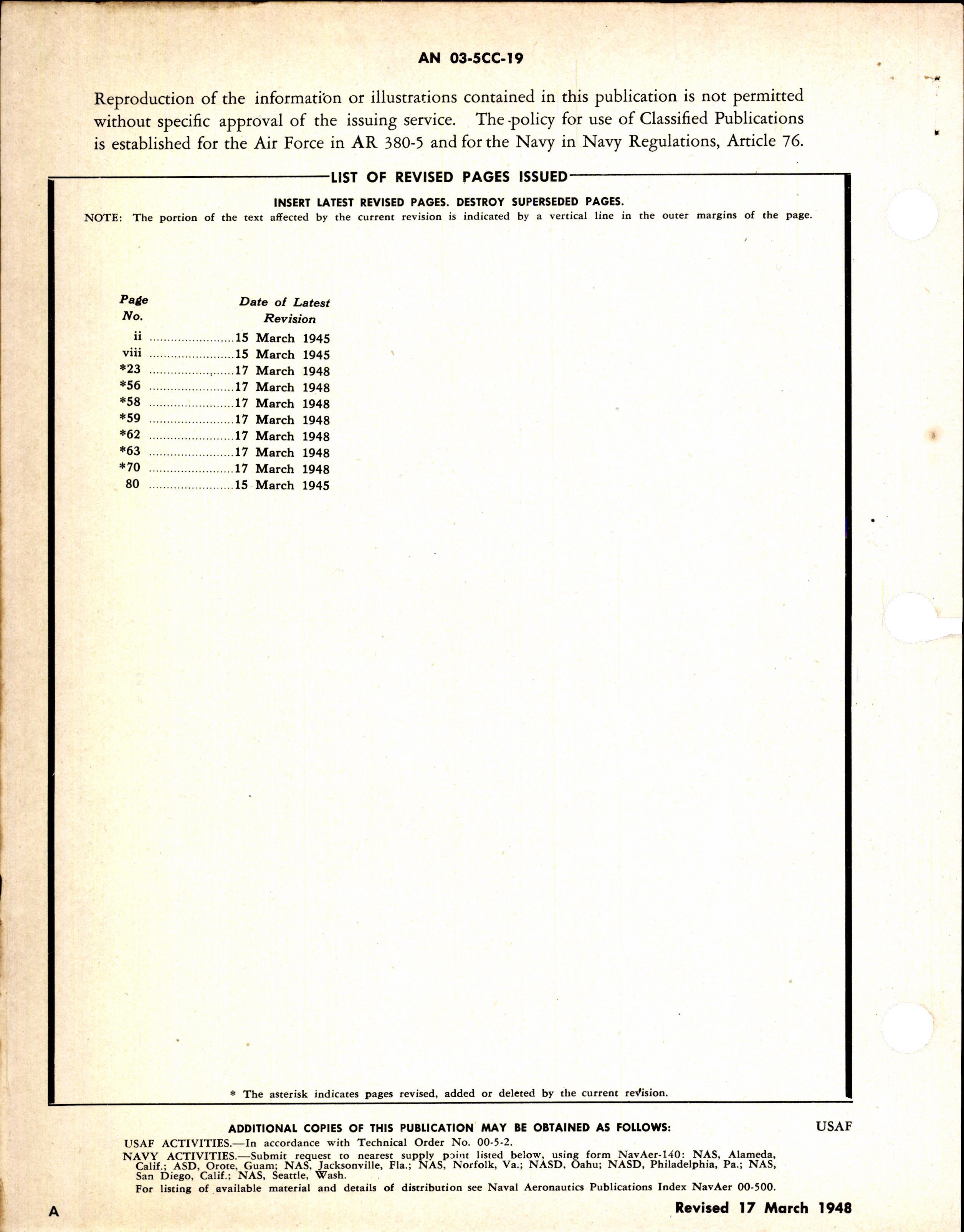 Sample page 2 from AirCorps Library document: Operation, Service, & Overhaul Instructions w/ Parts Catalog for Aircraft Motors Model 5BA25 Series