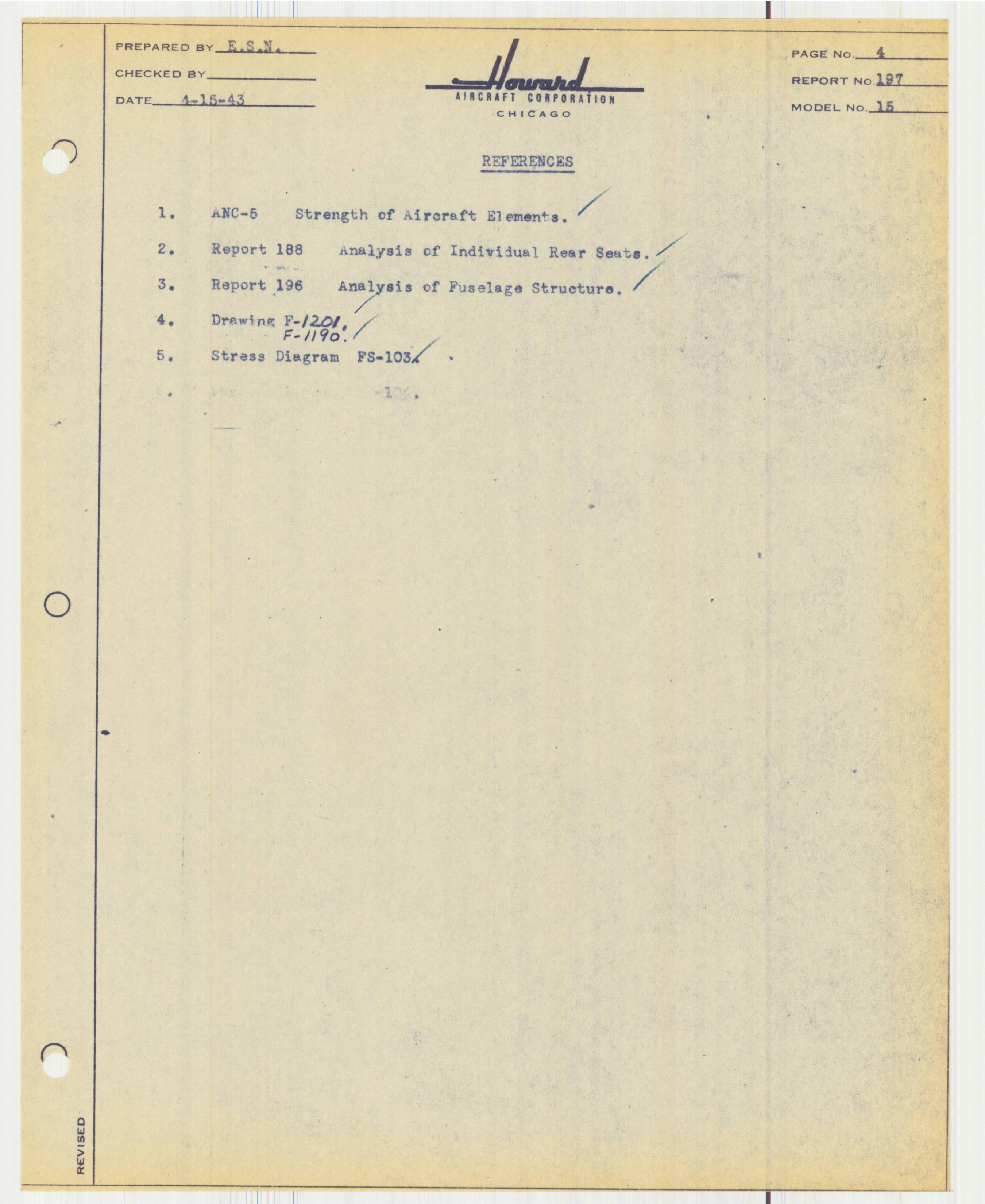 Sample page 5 from AirCorps Library document: Report 197, Analysis of Individual Rear Seats, DGA-15