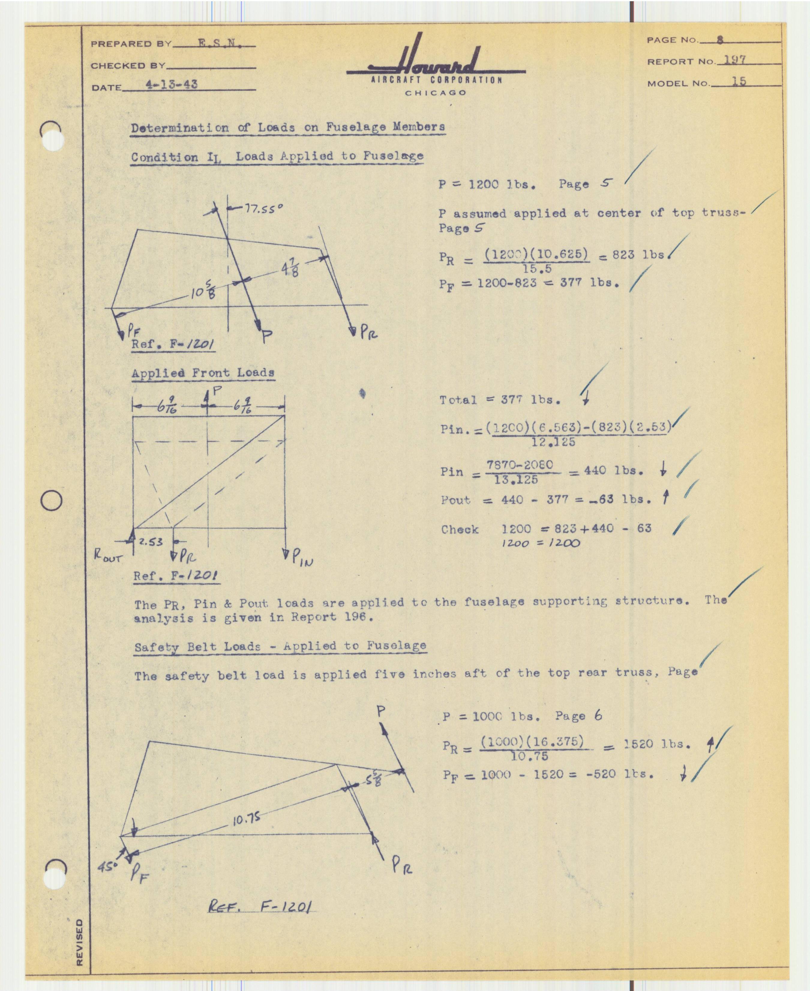 Sample page 9 from AirCorps Library document: Report 197, Analysis of Individual Rear Seats, DGA-15