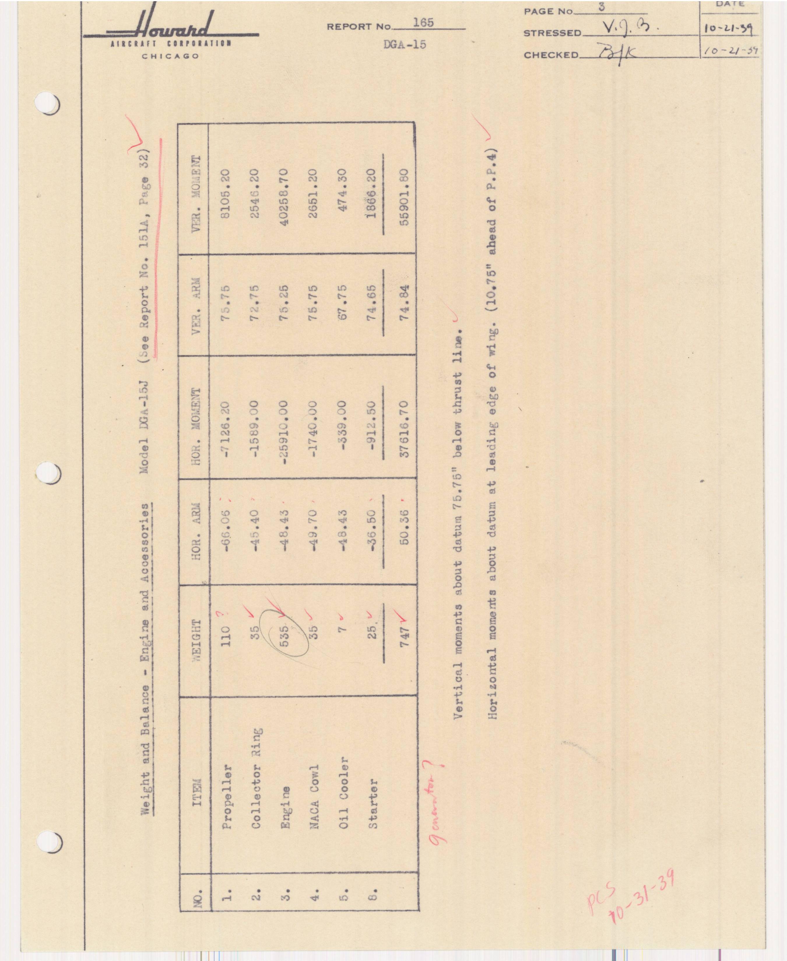 Sample page 31 from AirCorps Library document: Report 165, Analysis of Jacobs L-6 Engine Mount, DGA-15
