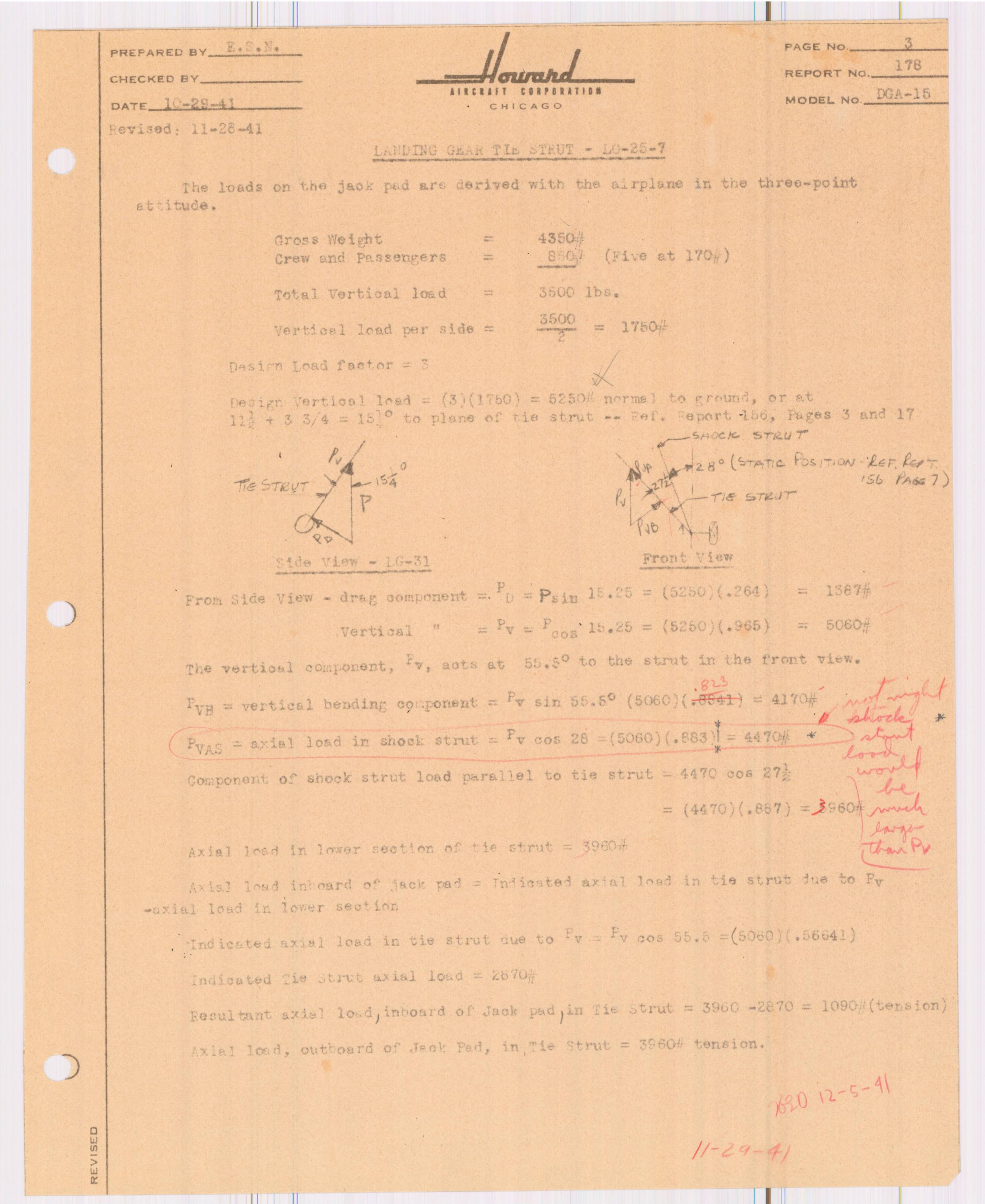 Sample page 4 from AirCorps Library document: Report 178, Analysis of Jacking Structure, DGA-15