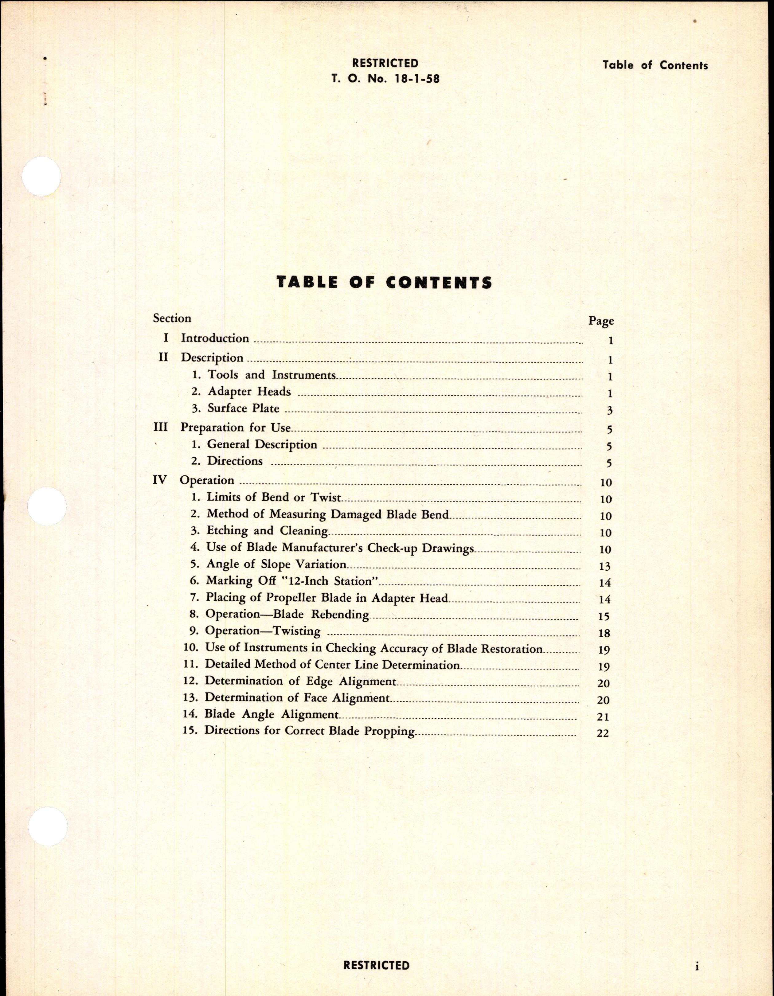 Sample page 3 from AirCorps Library document: Instructions for Aluminum Alloy Propeller Blade