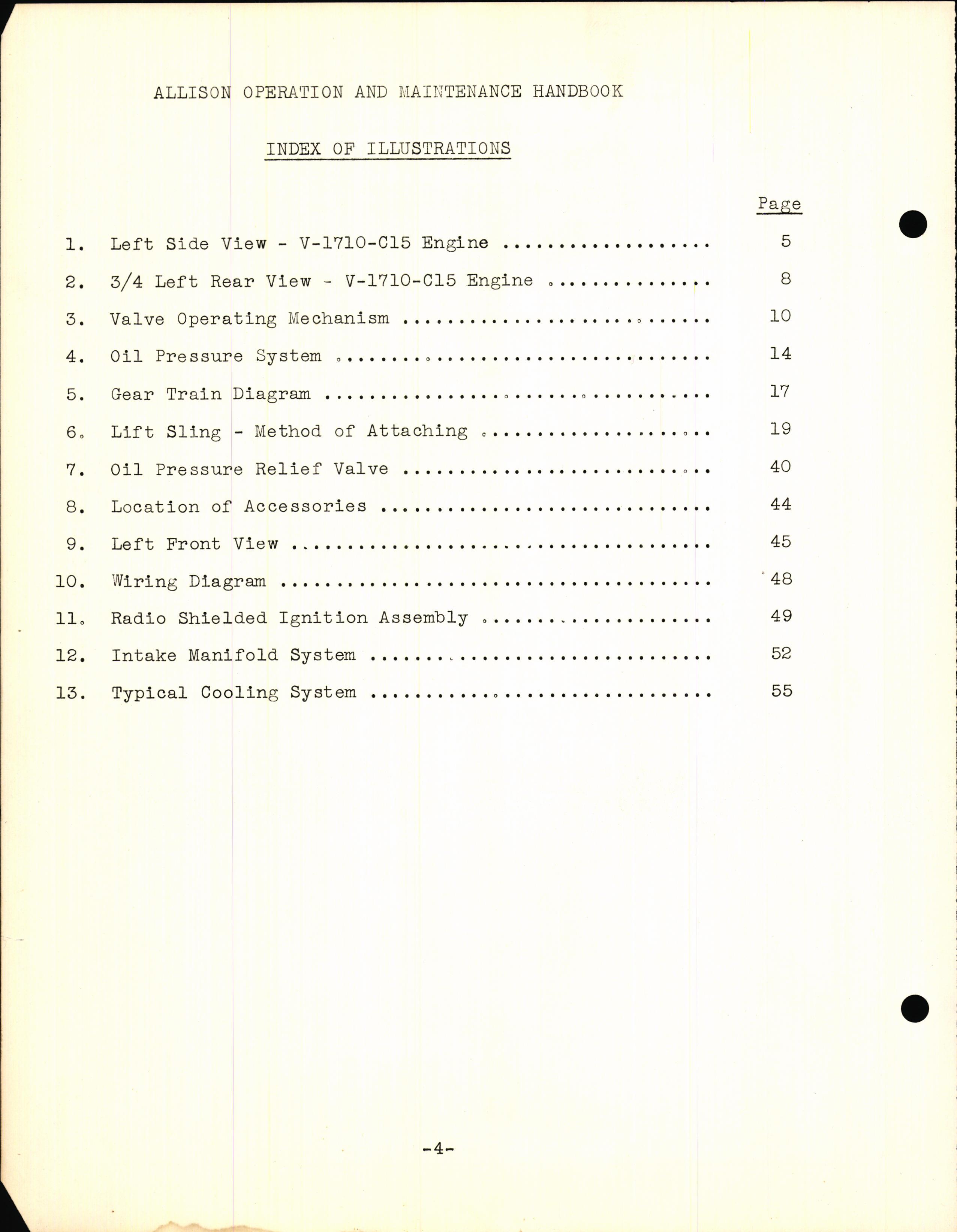 Sample page 10 from AirCorps Library document: Operation, Maintenance & Overhaul Handbook for Model V-1710-C15