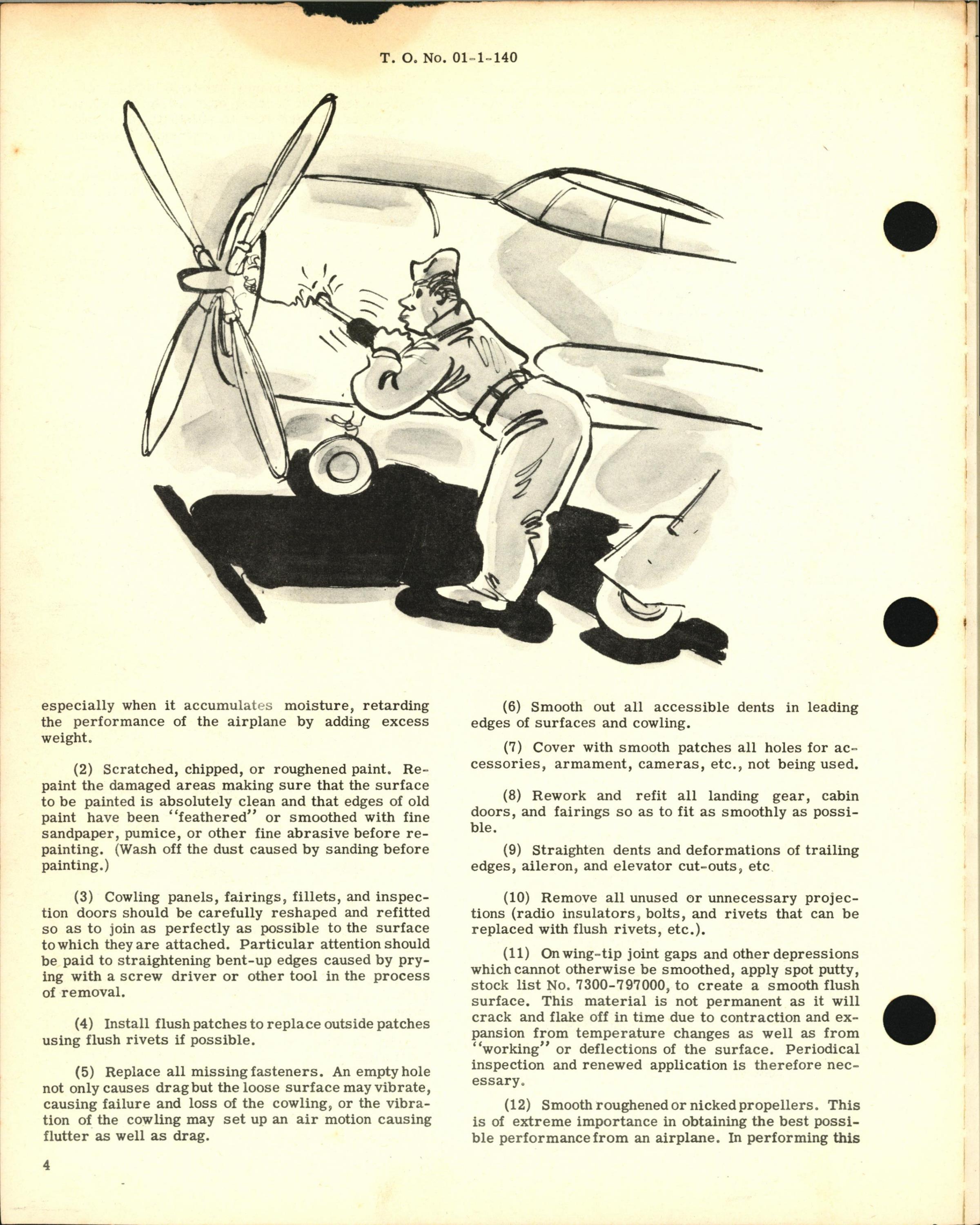 Sample page 5 from AirCorps Library document: General - Aerodynamic Maintenance of Aircraft