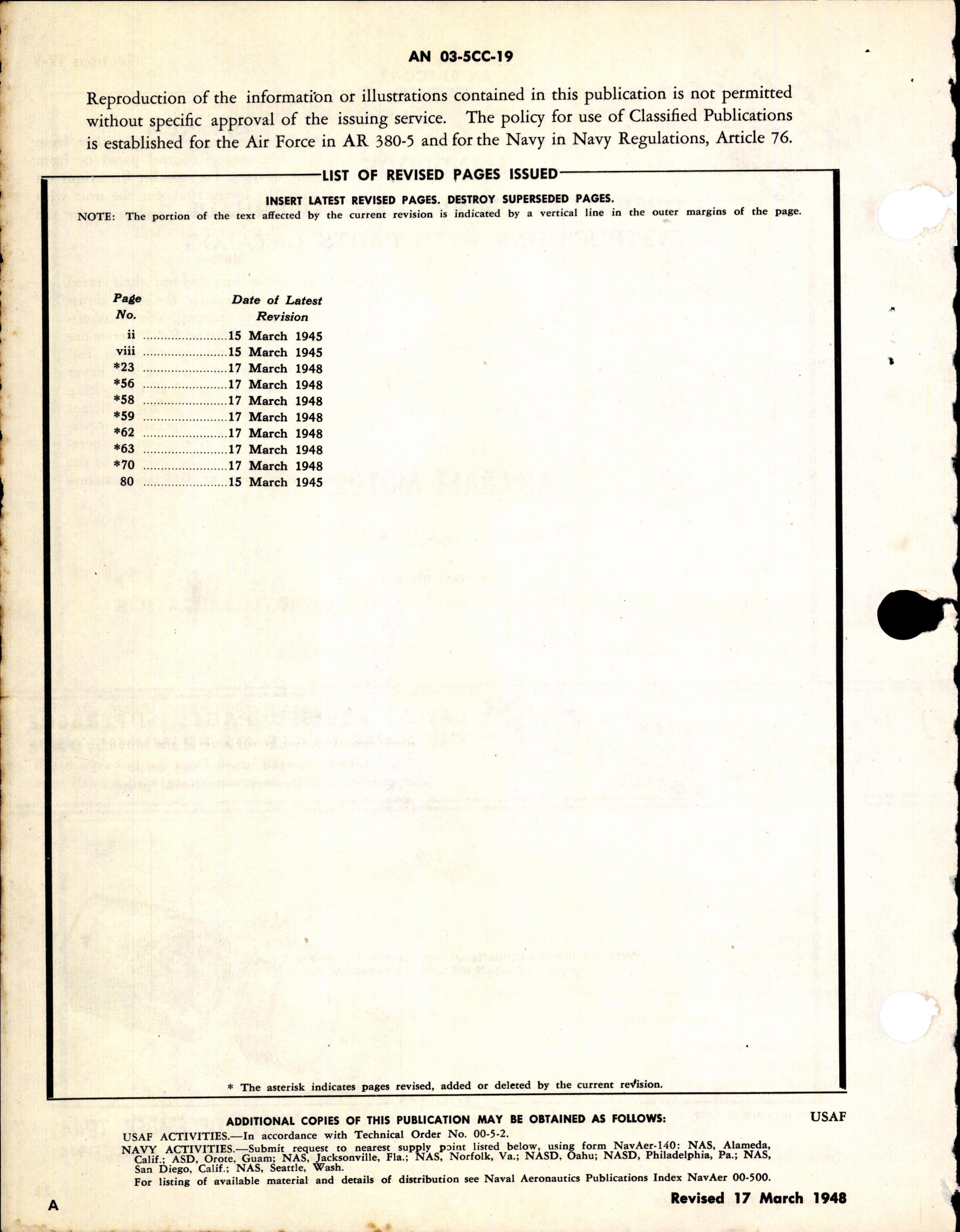 Sample page 2 from AirCorps Library document: Operation, Service, & Overhaul Inst w/ Parts Catalog for Aircraft Motors Model 5BA25 Series