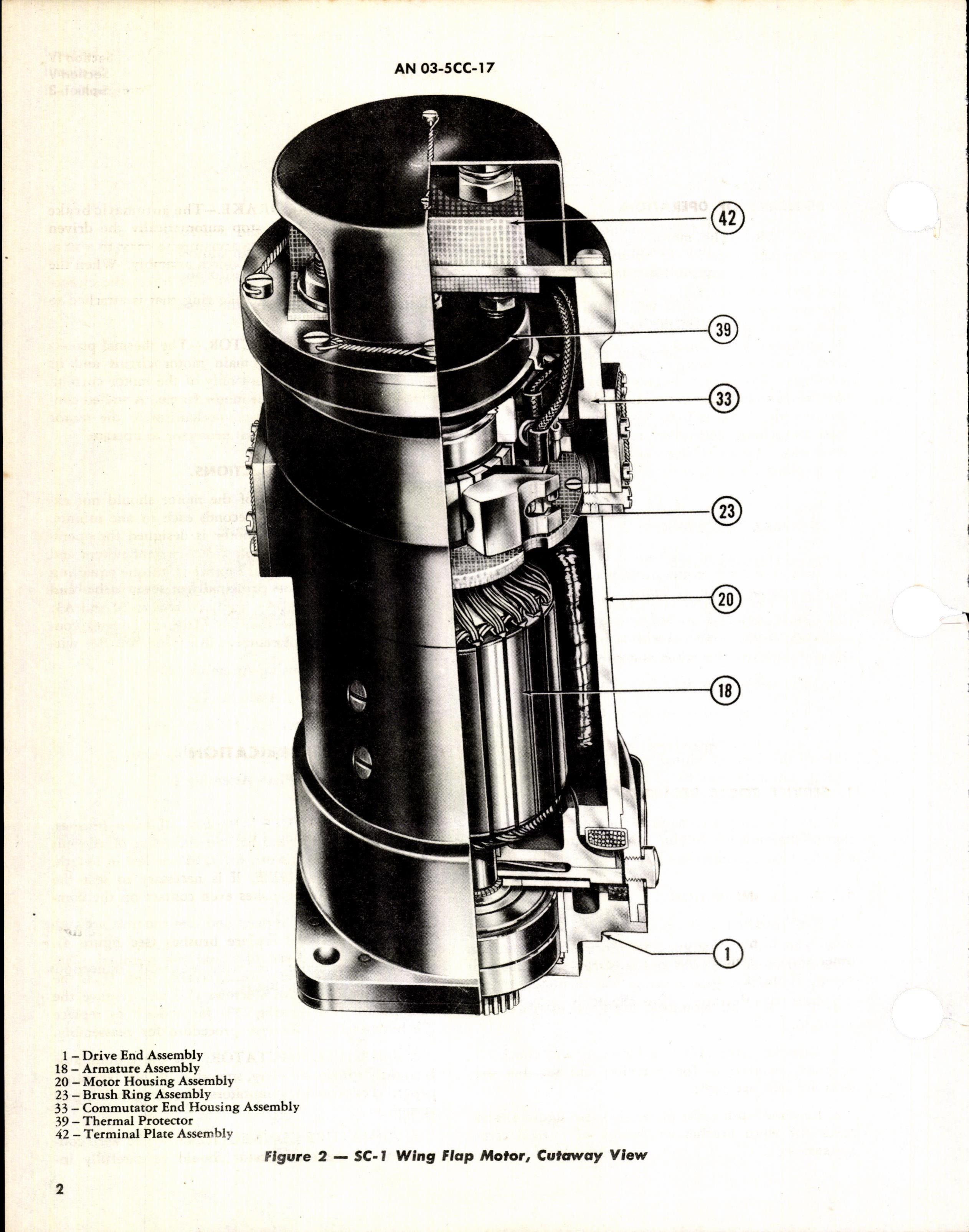 Sample page 6 from AirCorps Library document: Operation, Service, & Overhaul Inst w/ Parts Catalog for SC-1 Wing Flap Motor