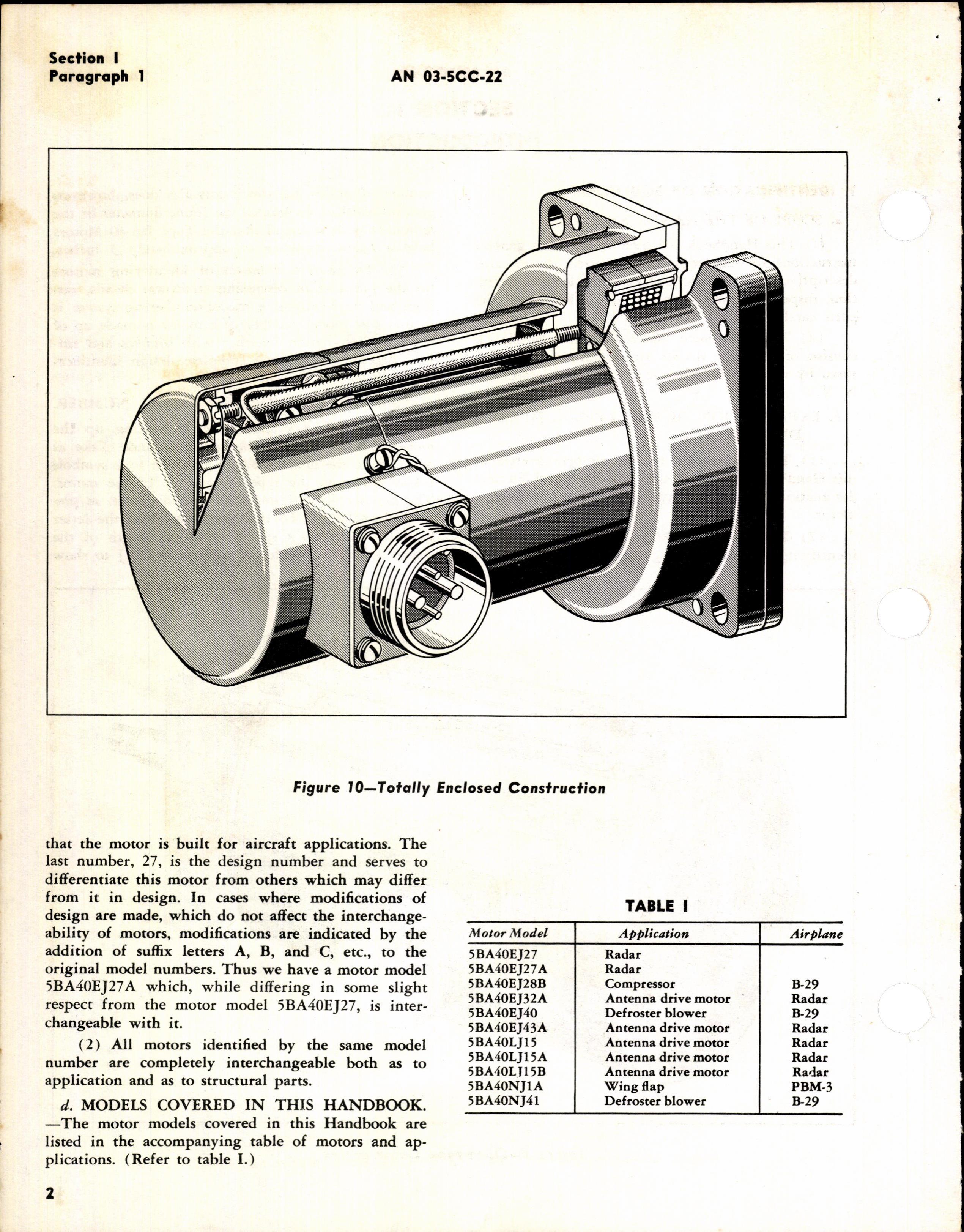 Sample page 4 from AirCorps Library document: HB of Instructions with Parts Catalog for Model 5BA40 Electric Motors