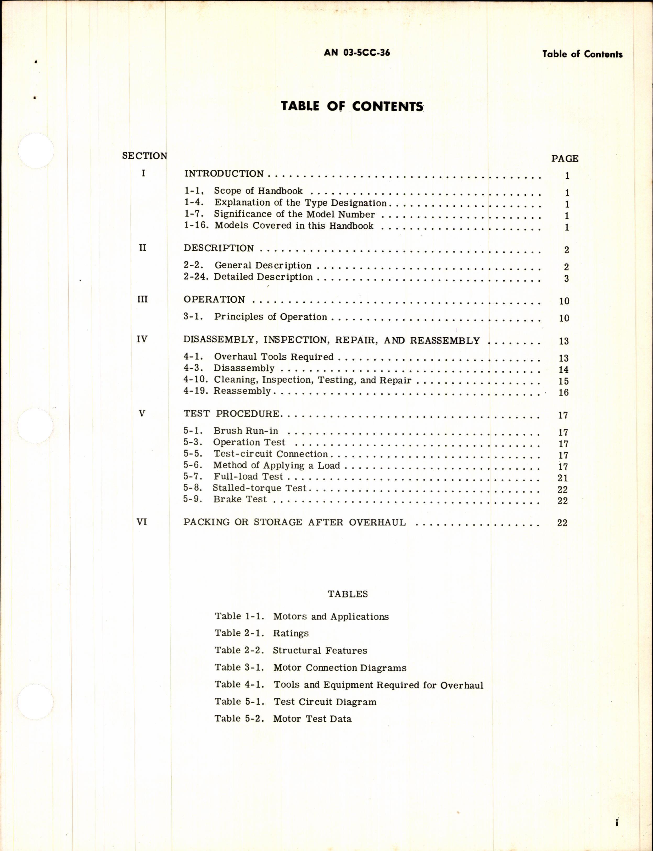 Sample page 3 from AirCorps Library document: Overhaul Instructions for Aircraft Motors Series 5BA10