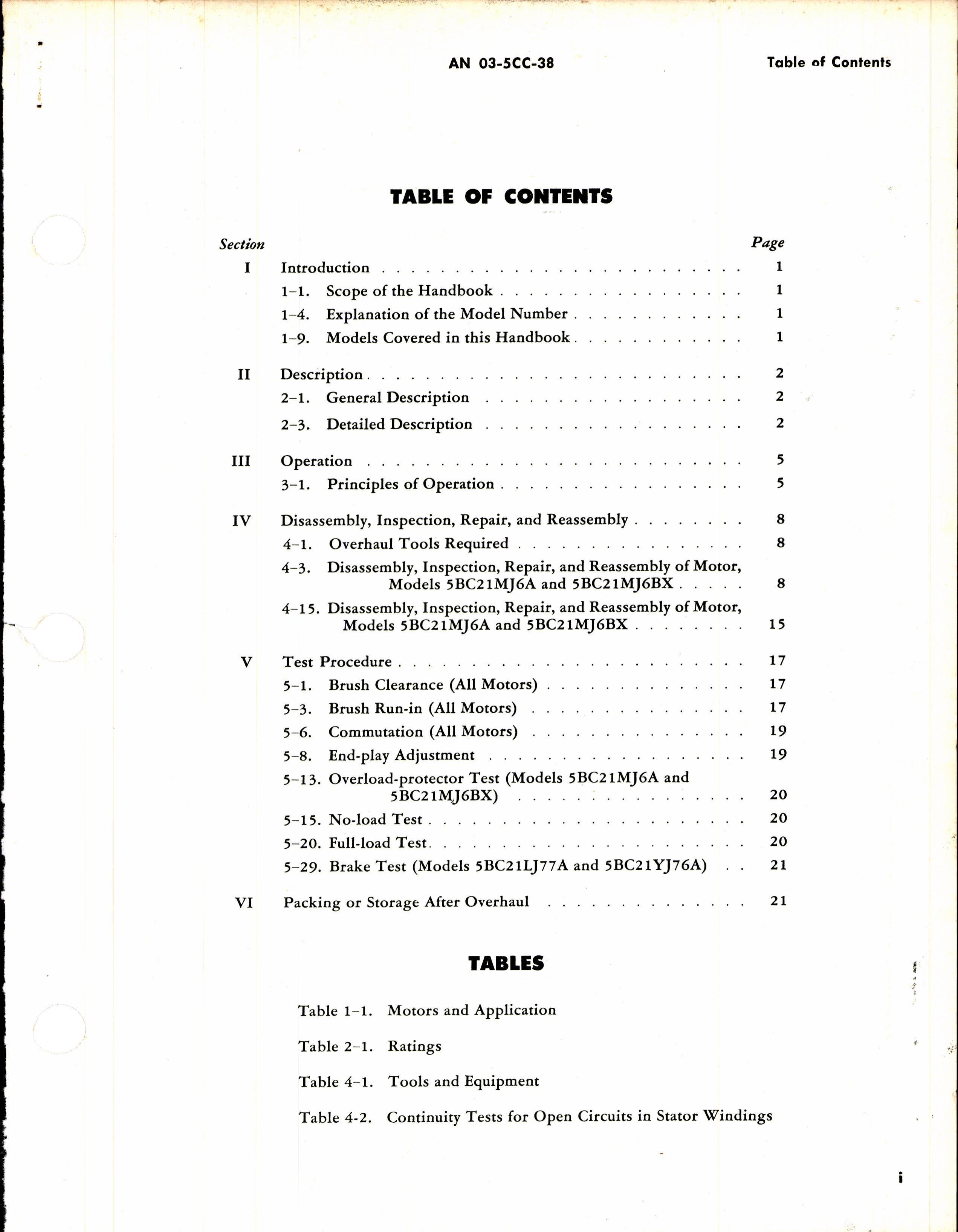 Sample page 3 from AirCorps Library document: Overhaul Instructions for Aircraft Motors Series 5BC21