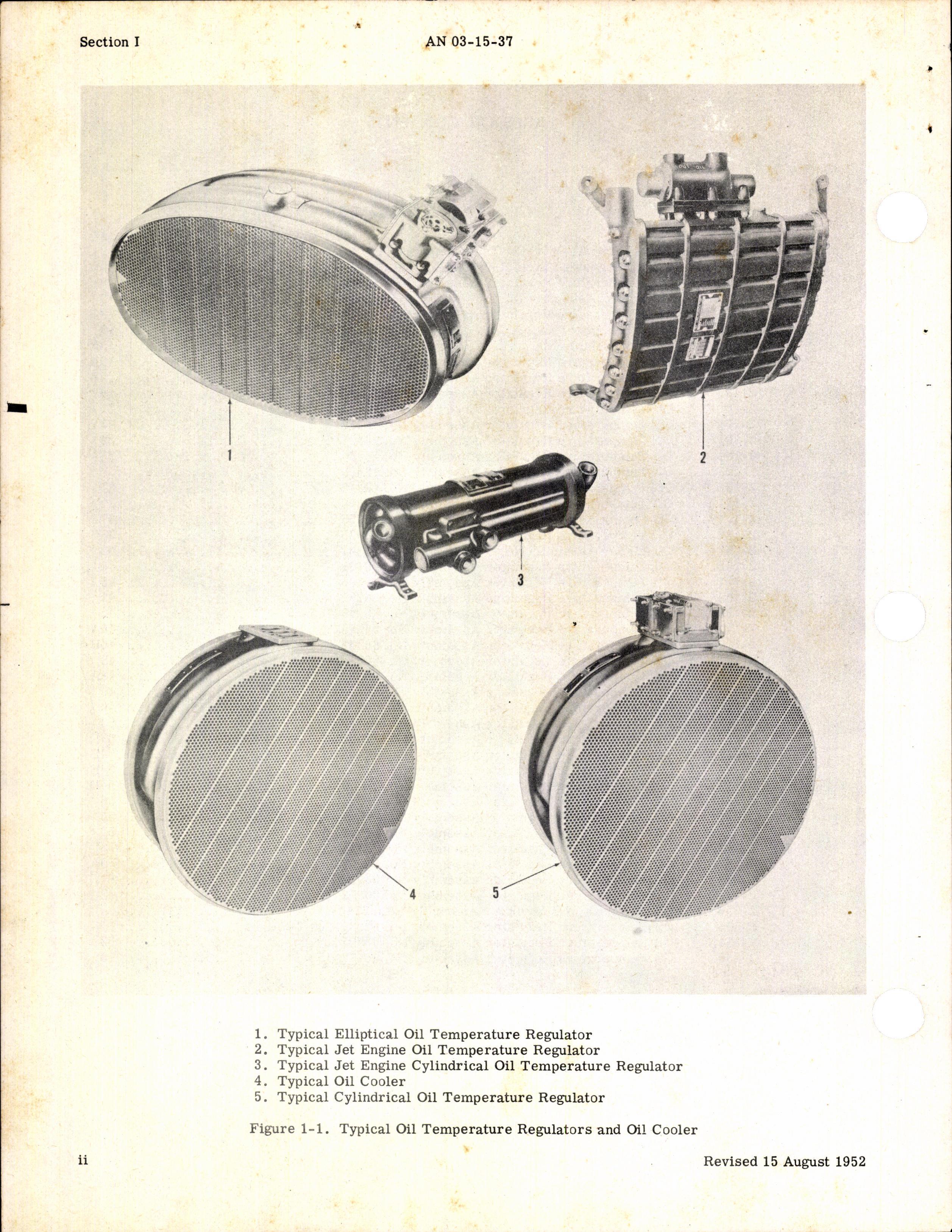 Sample page 4 from AirCorps Library document: Overhaul Instructions for Airesearch Oil Temperature Regulators, Oil Coolers, and Valves