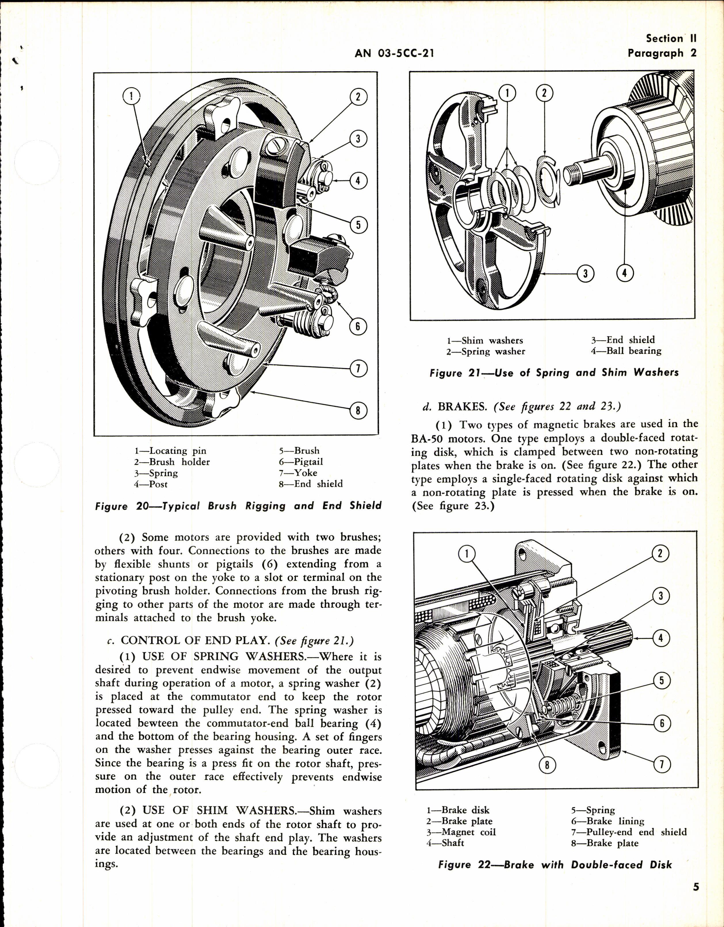 Sample page 7 from AirCorps Library document: HB of Instructions with Parts Catalog for Model 5BA50 Electric Motor