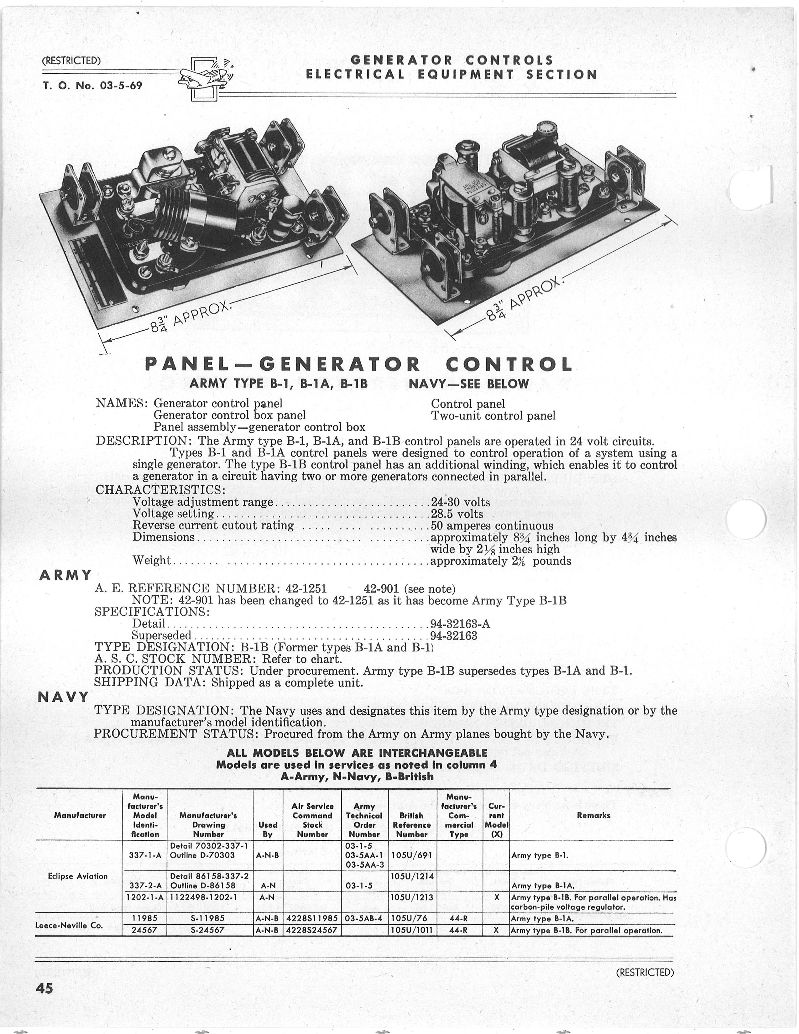 Sample page 6 from AirCorps Library document: Index of Army Navy Electrical, Aeronautical Equipment