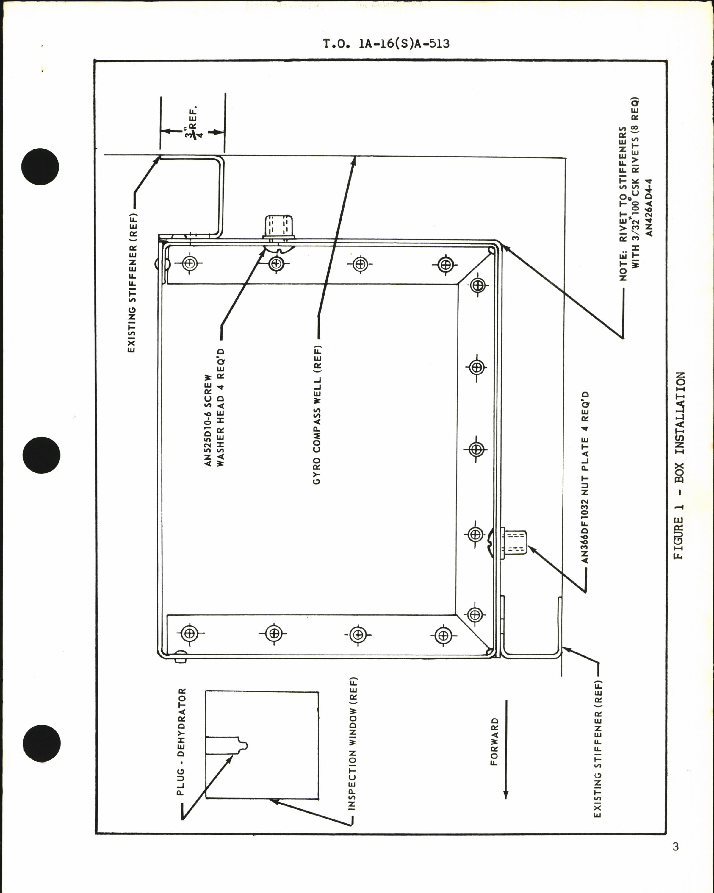 Sample page 3 from AirCorps Library document: installation of Dehydrating Agent in N-1 Compass Gyro Well for SA-16A Aircraft