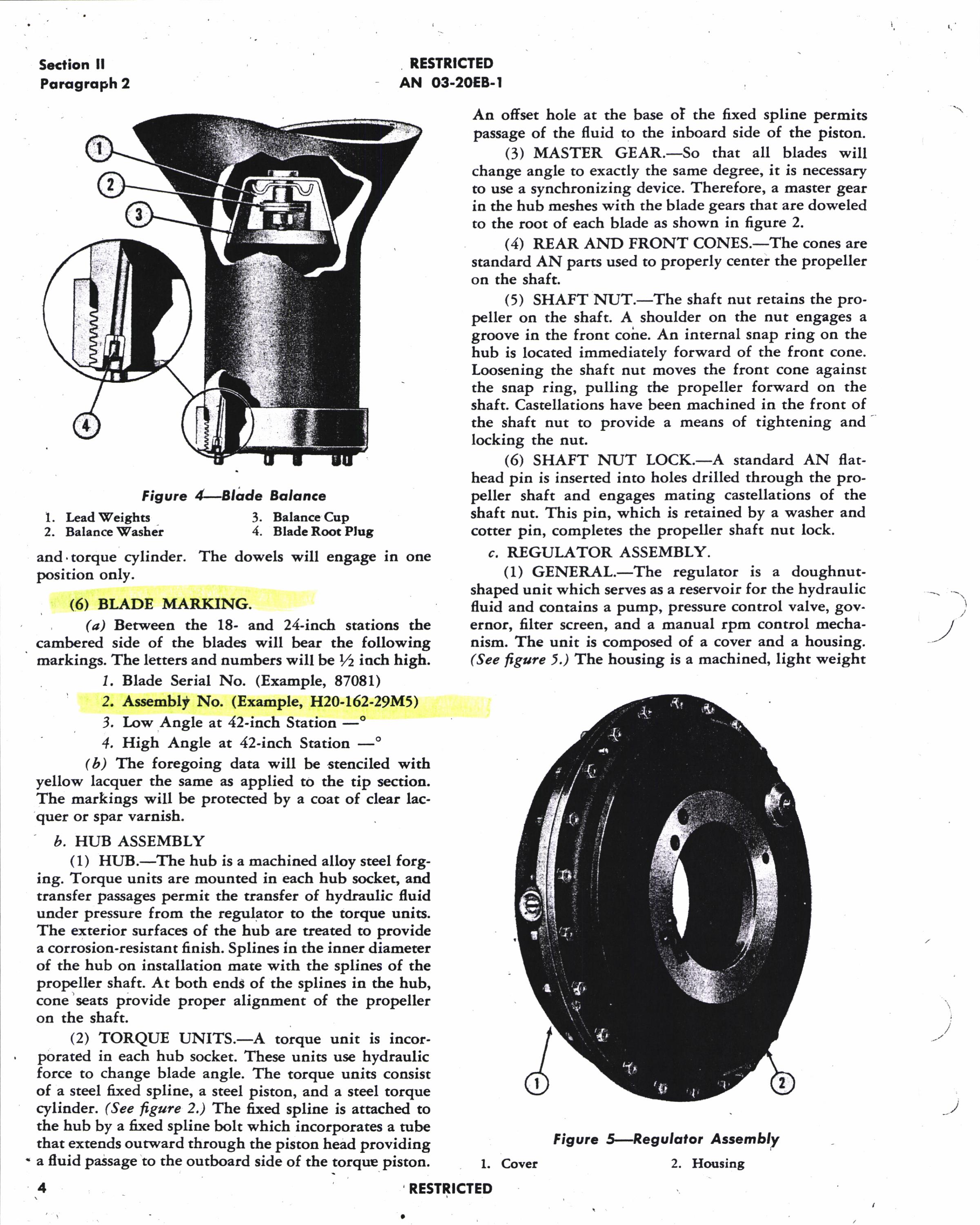 Sample page 5 from AirCorps Library document: Handbook of Instructions with Parts Catalog for Hydraulic Controllable Propellers Models A542-B1 and -B2