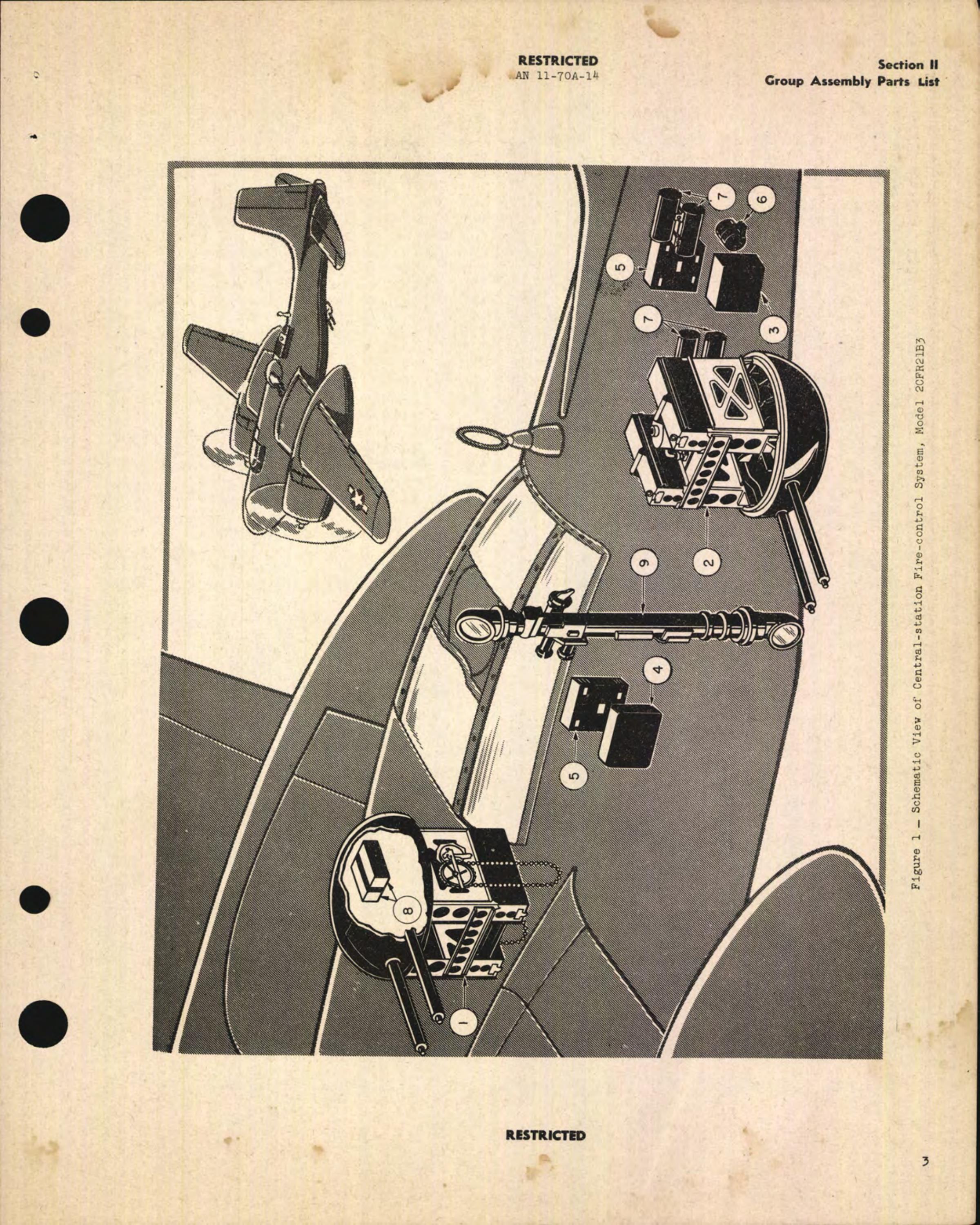 Sample page 9 from AirCorps Library document: Parts Catalog for Model 2CFR21B3 Central-Station Fire-Control System