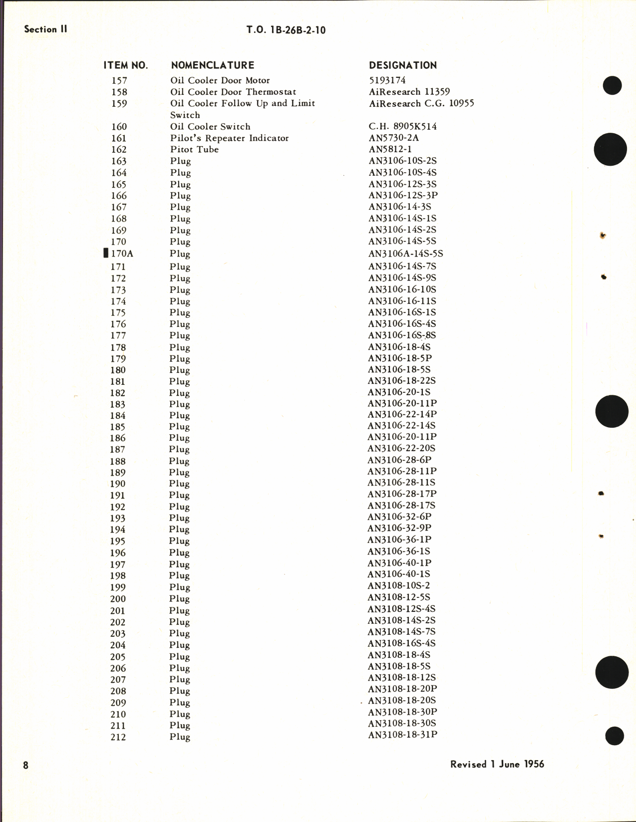 Sample page 14 from AirCorps Library document: Maintenance Instructions for B-26B, B-26C, TB-26B, TB-26C, and JD-1 - Wiring Diagrams and Data