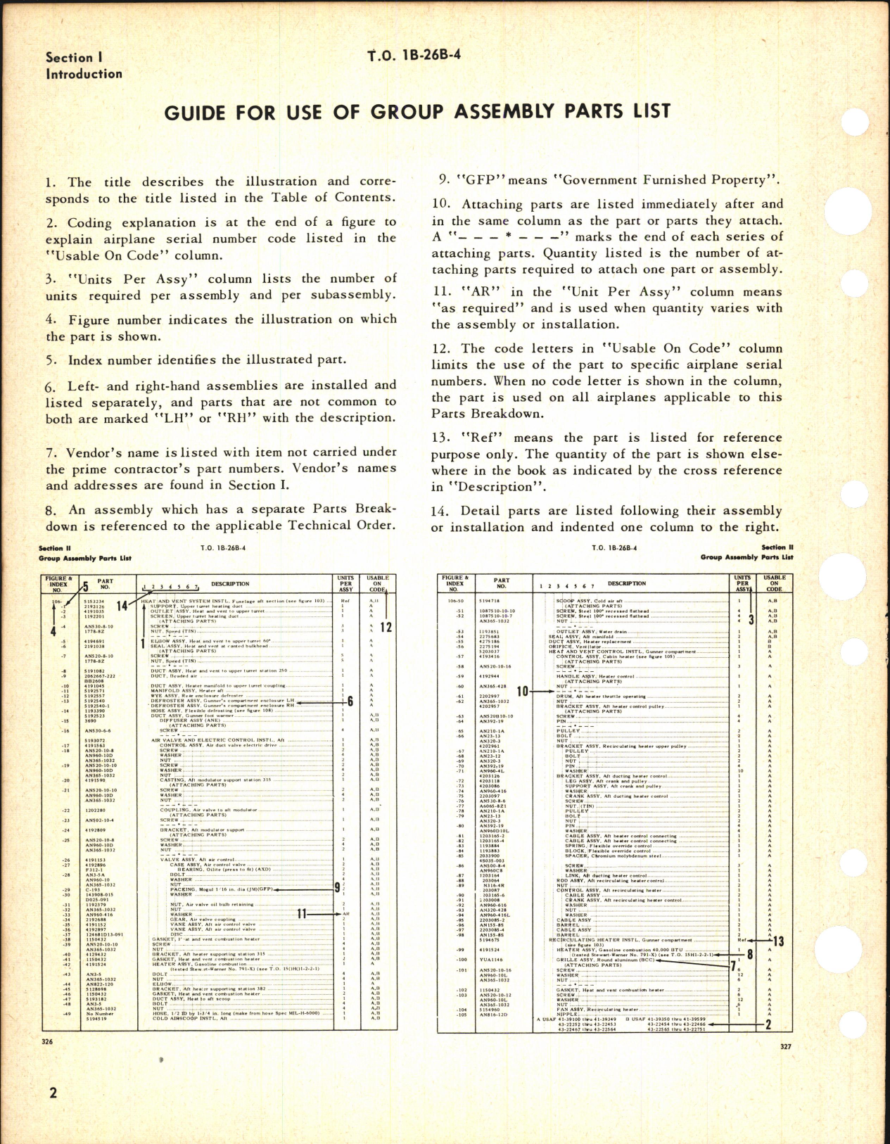 Sample page 10 from AirCorps Library document: Illustrated Parts Breakdown for B-26B, B-26C, TB-26B, TB-26C, RB-26C, and JD-1 Aircraft