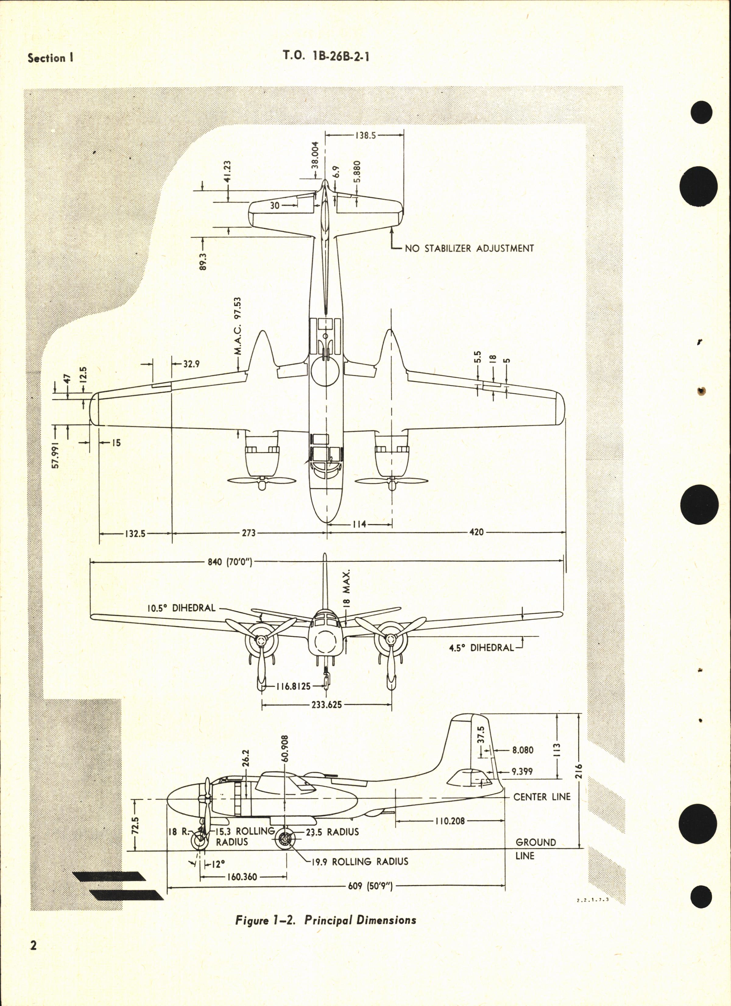Sample page 8 from AirCorps Library document: Maintenance Instructions for B-26B, B-26C, TB-26B, TB-26C, and JD-1 - General Airplane