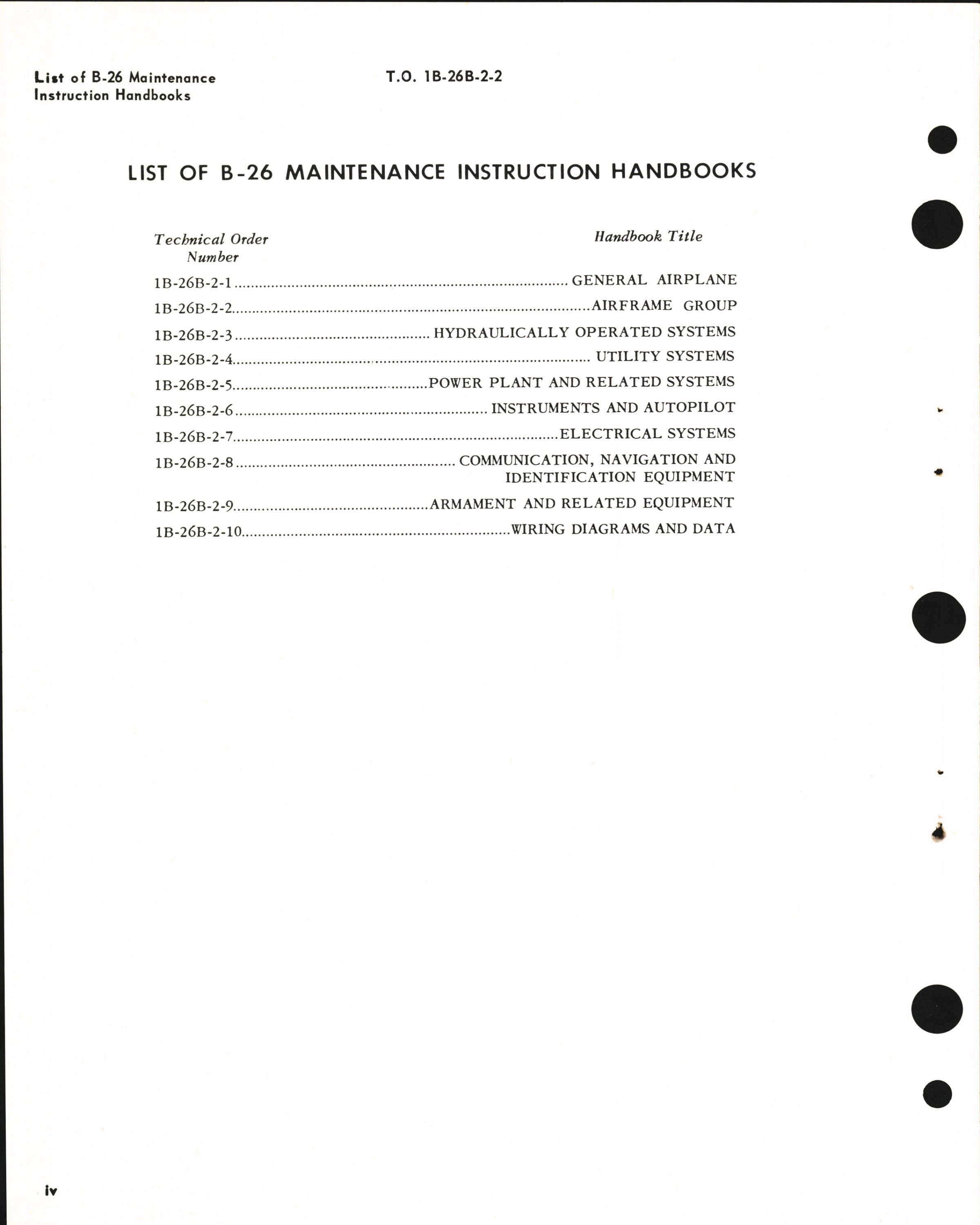 Sample page 6 from AirCorps Library document: Maintenance Instructions for B-26B, B-26C, TB-26B, TB-26C, and JD-1 - Airframe Group