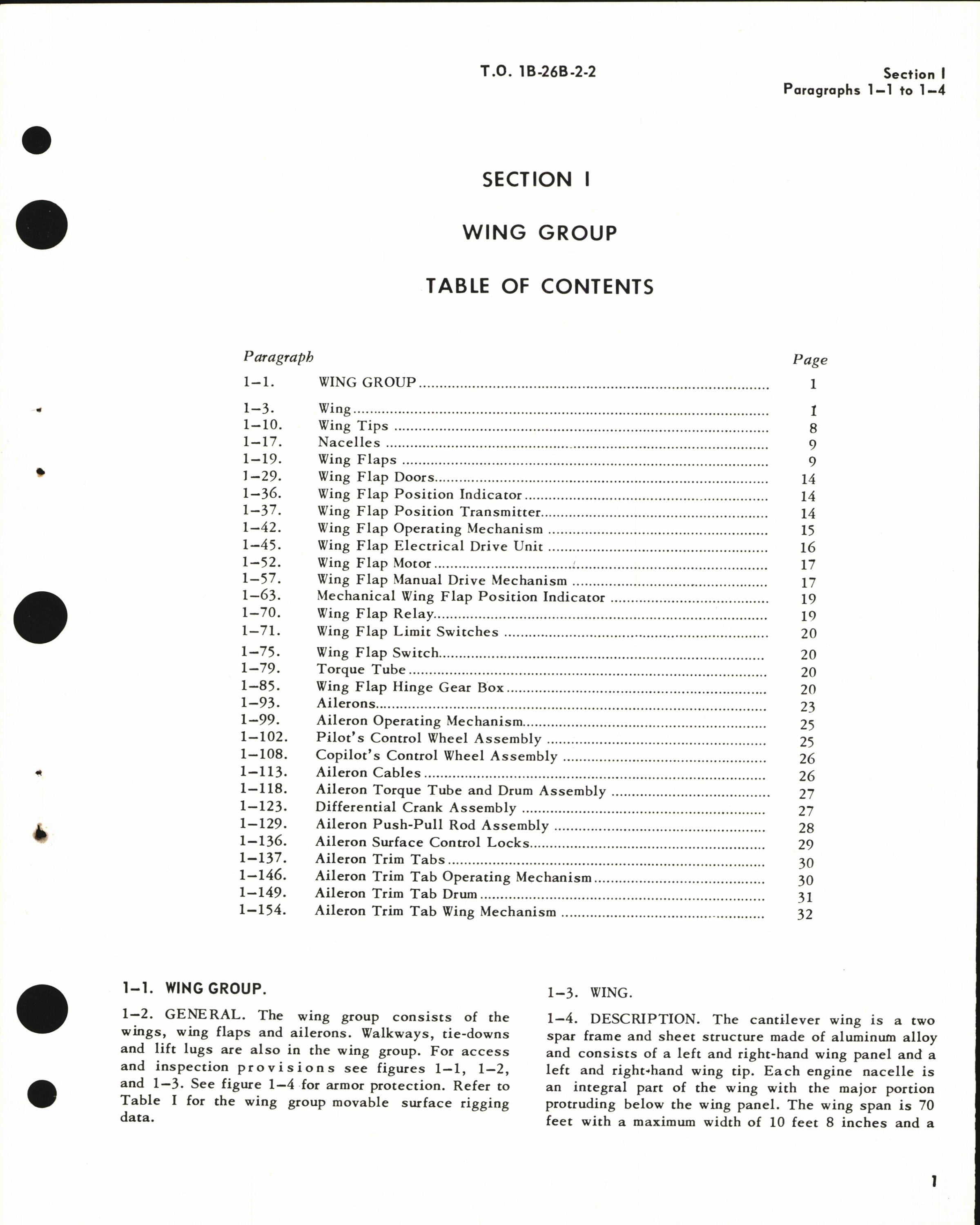 Sample page 7 from AirCorps Library document: Maintenance Instructions for B-26B, B-26C, TB-26B, TB-26C, and JD-1 - Airframe Group