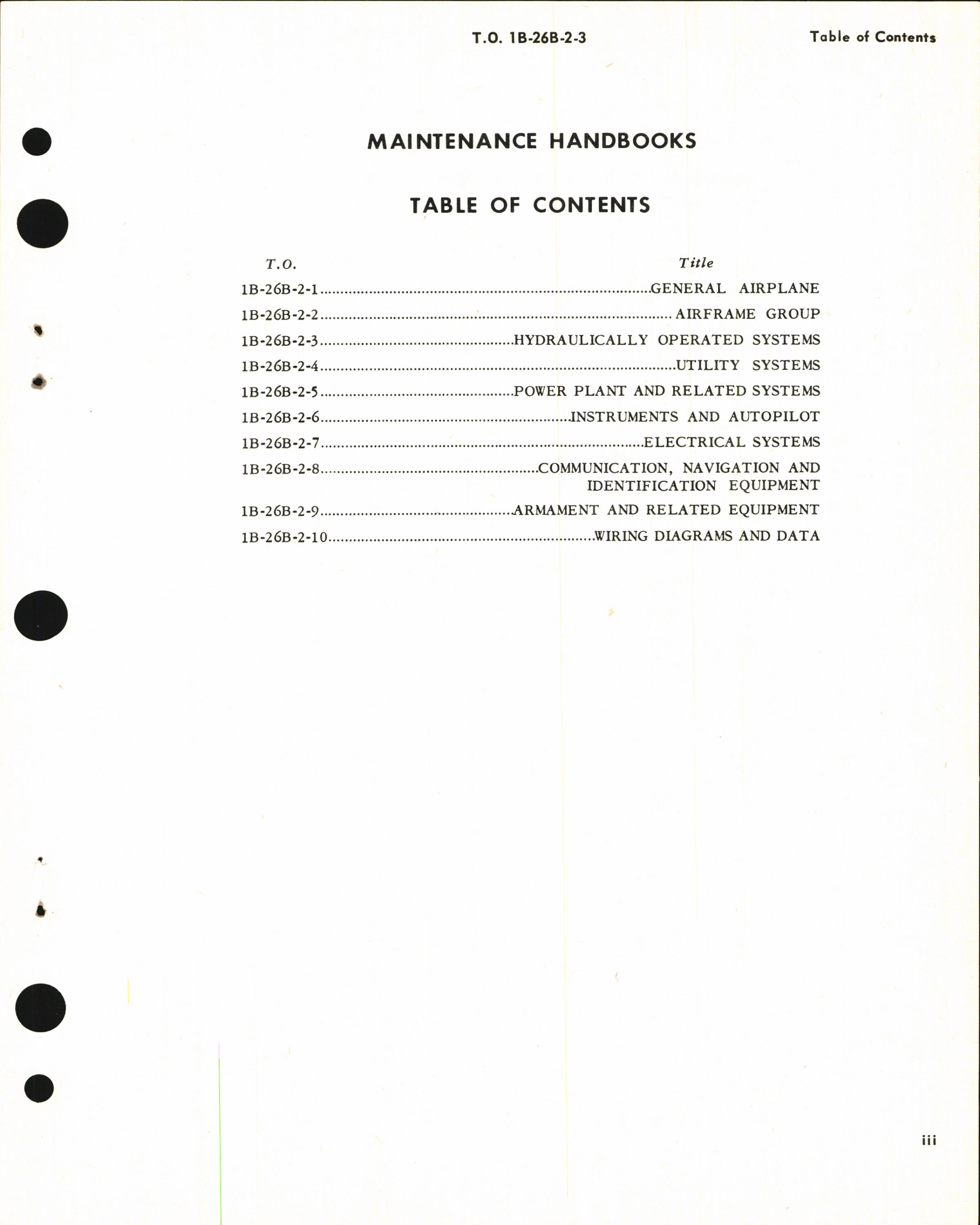 Sample page 5 from AirCorps Library document: Maintenance Instructions for B-26B, B-26C, TB-26B, TB-26C, and JD-1 - Hydraulically Operated Systems