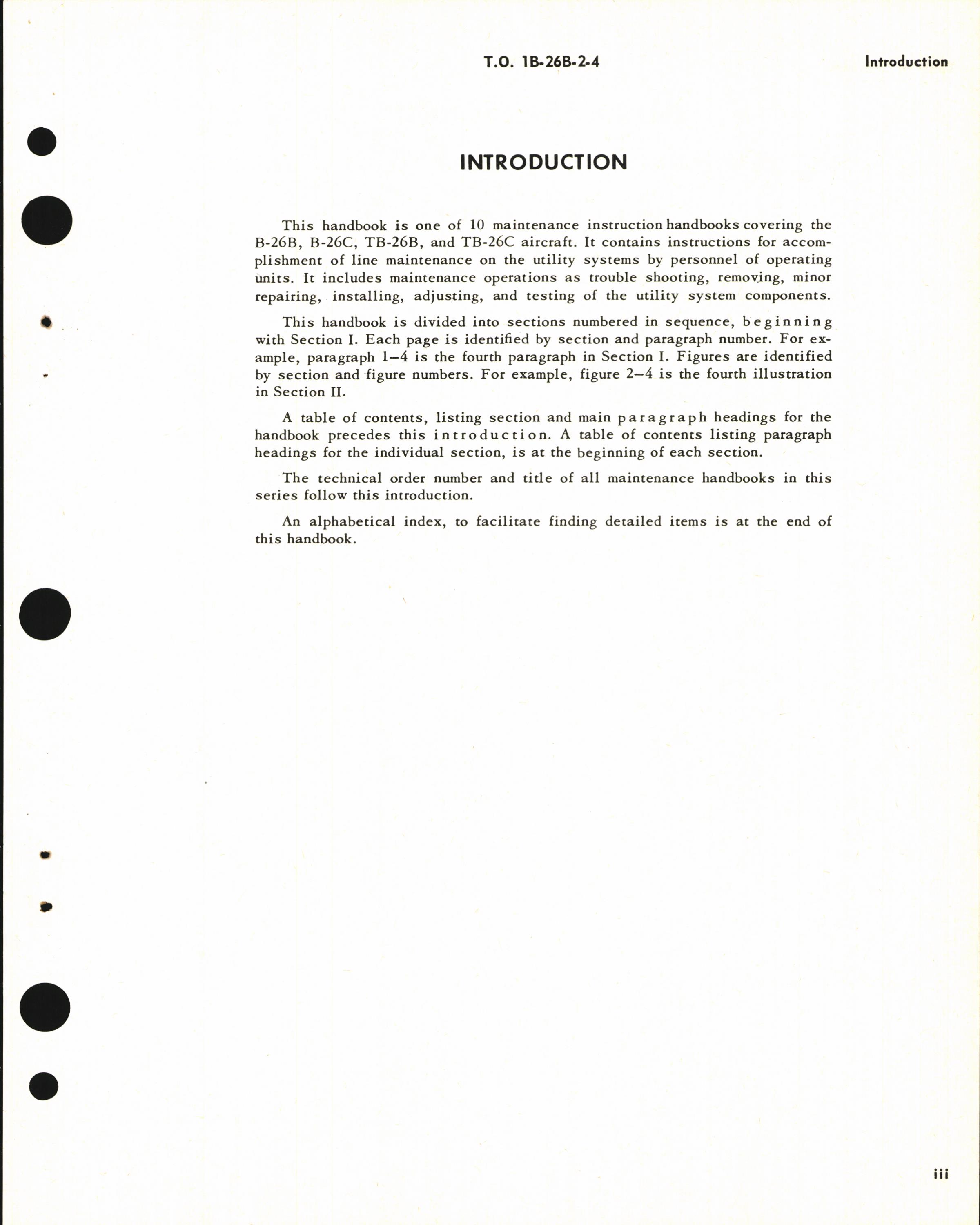 Sample page 5 from AirCorps Library document: Maintenance Instructions for B-26B, B-26C, TB-26B, TB-26C, and JD-1 - Utility Systems