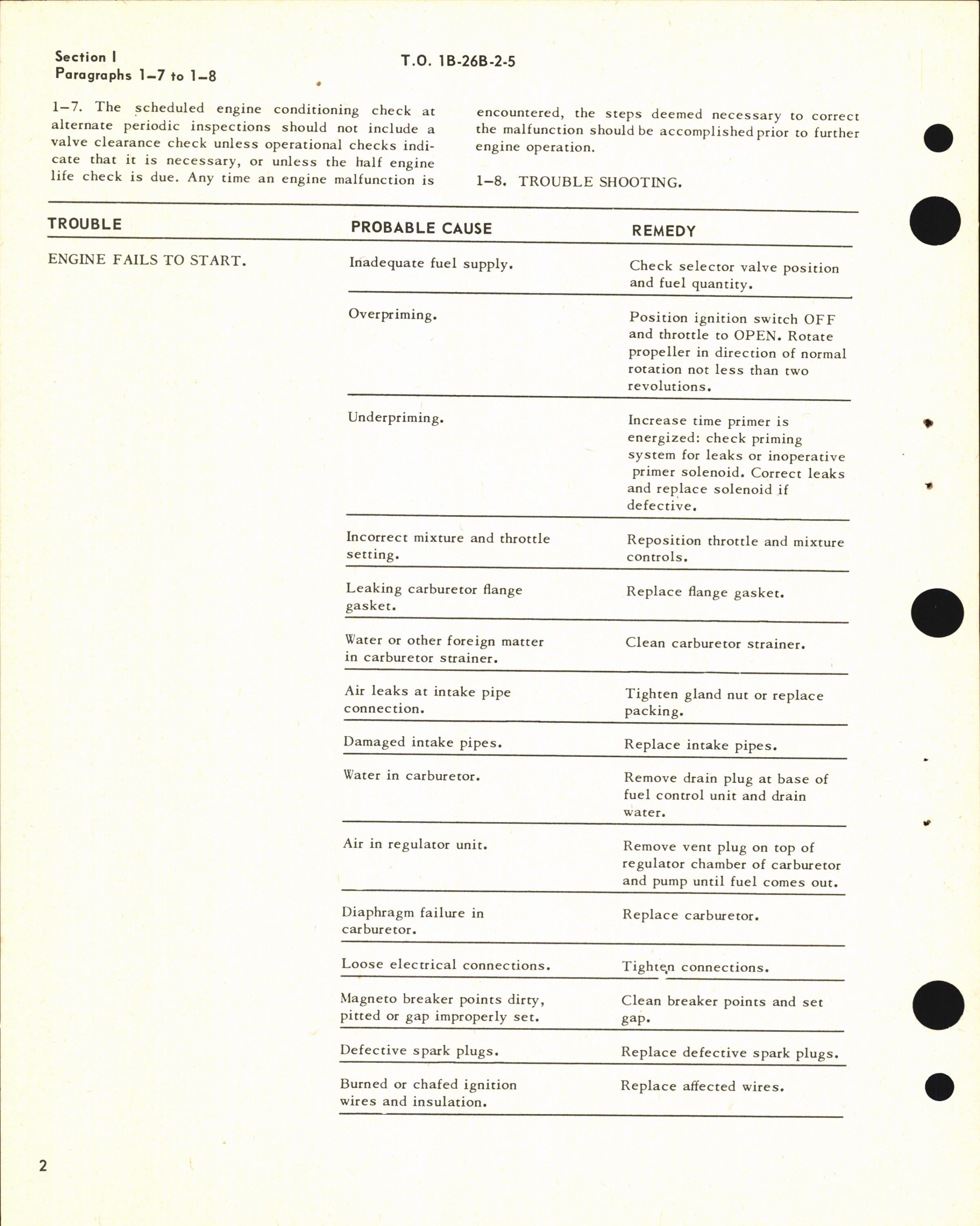 Sample page 8 from AirCorps Library document: Maintenance Instructions for B-26B, B-26C, TB-26B, TB-26C, and JD-1 - Power Plant & Related Systems