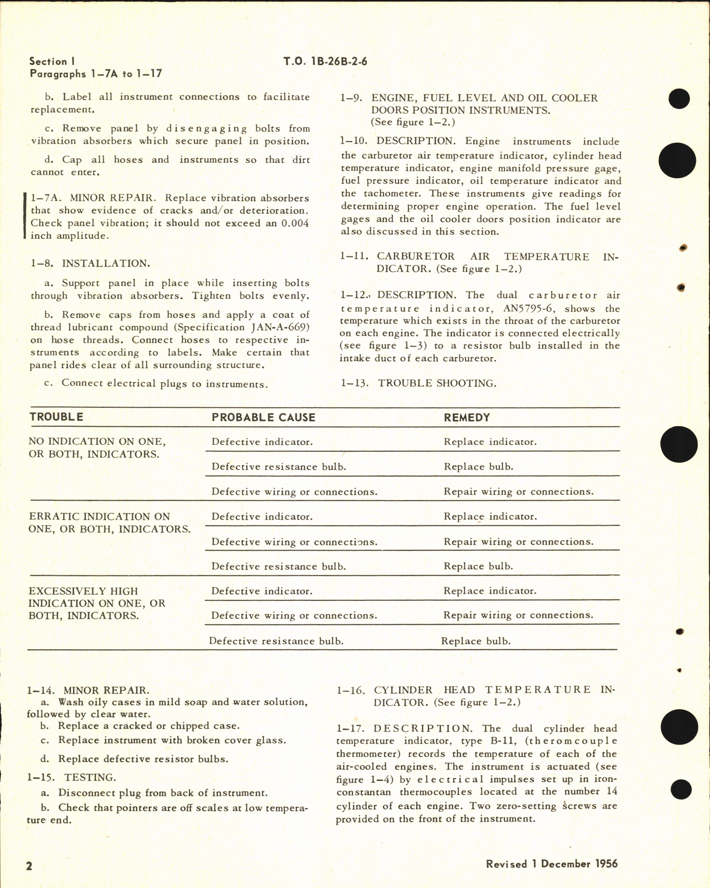 Sample page 8 from AirCorps Library document: Maintenance Instructions for B-26B, B-26C, TB-26B, TB-26C, and JD-1 - Instruments & Autopilot