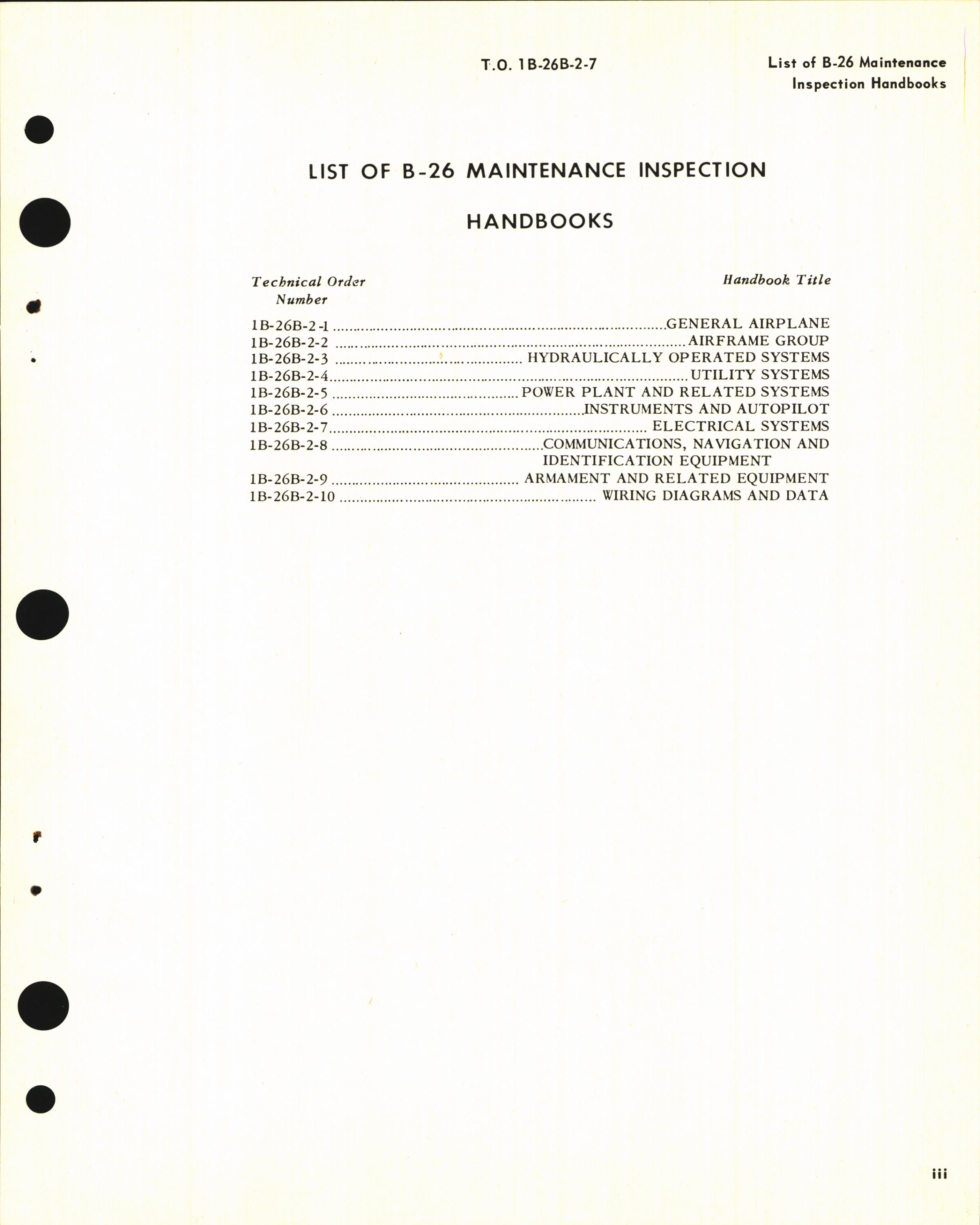Sample page 5 from AirCorps Library document: Maintenance Instructions for B-26B, B-26C, TB-26B, TB-26C, and JD-1 - Electrical Systems